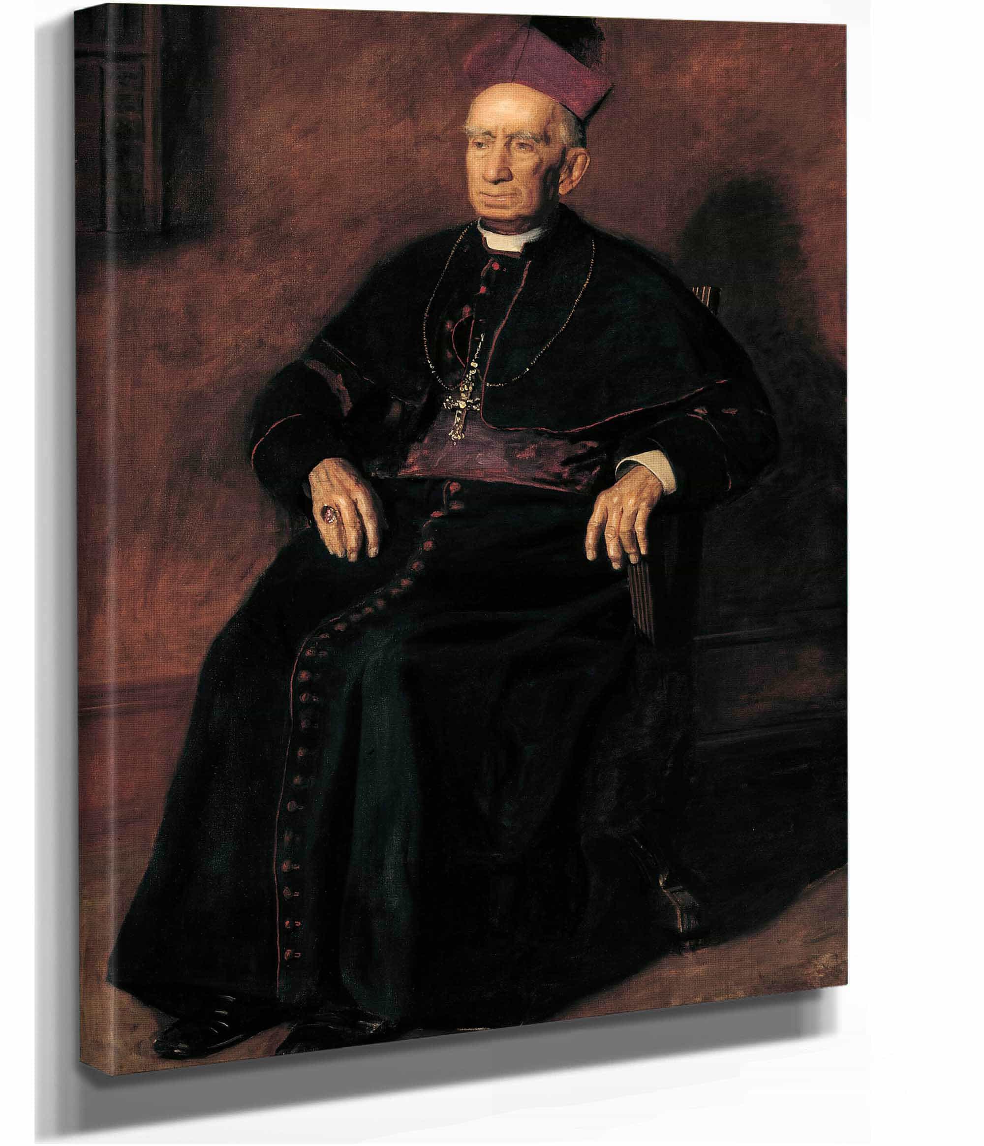Archbishop William Henry Elder by Thomas Eakins - Image 2
