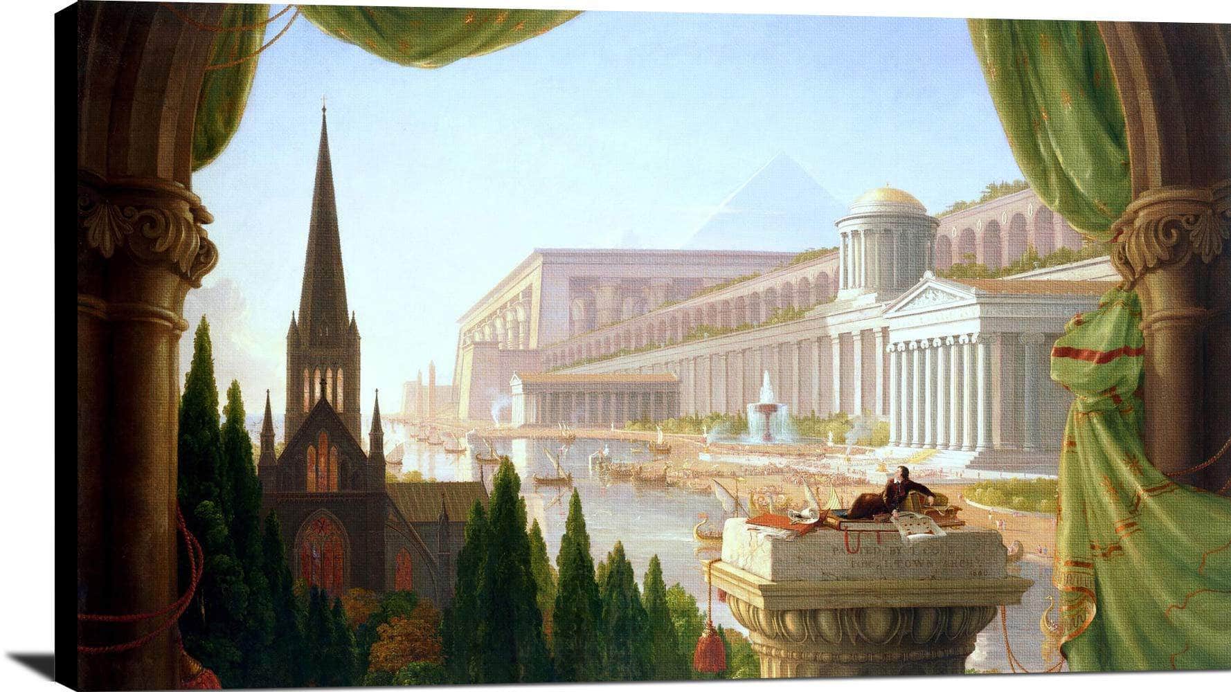 Architects Dream Painting Thomas Cole Canvas Art - Image 2