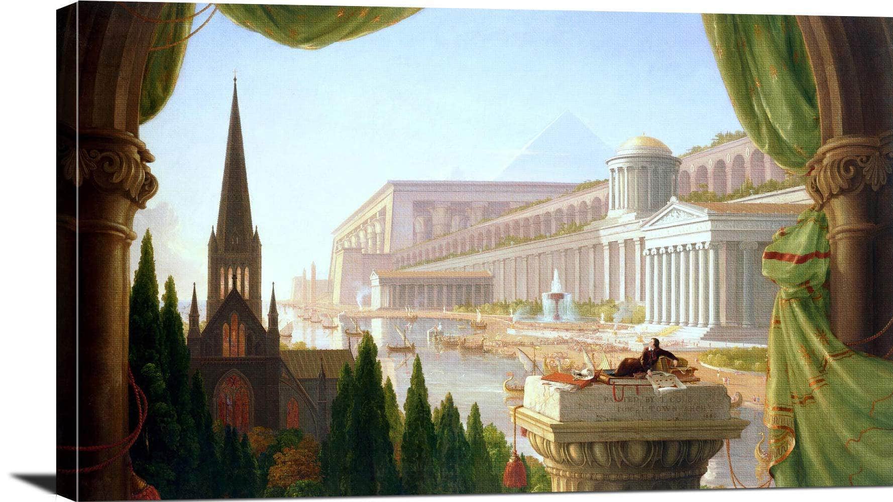 Architects Dream Painting Thomas Cole Canvas Art - Image 3