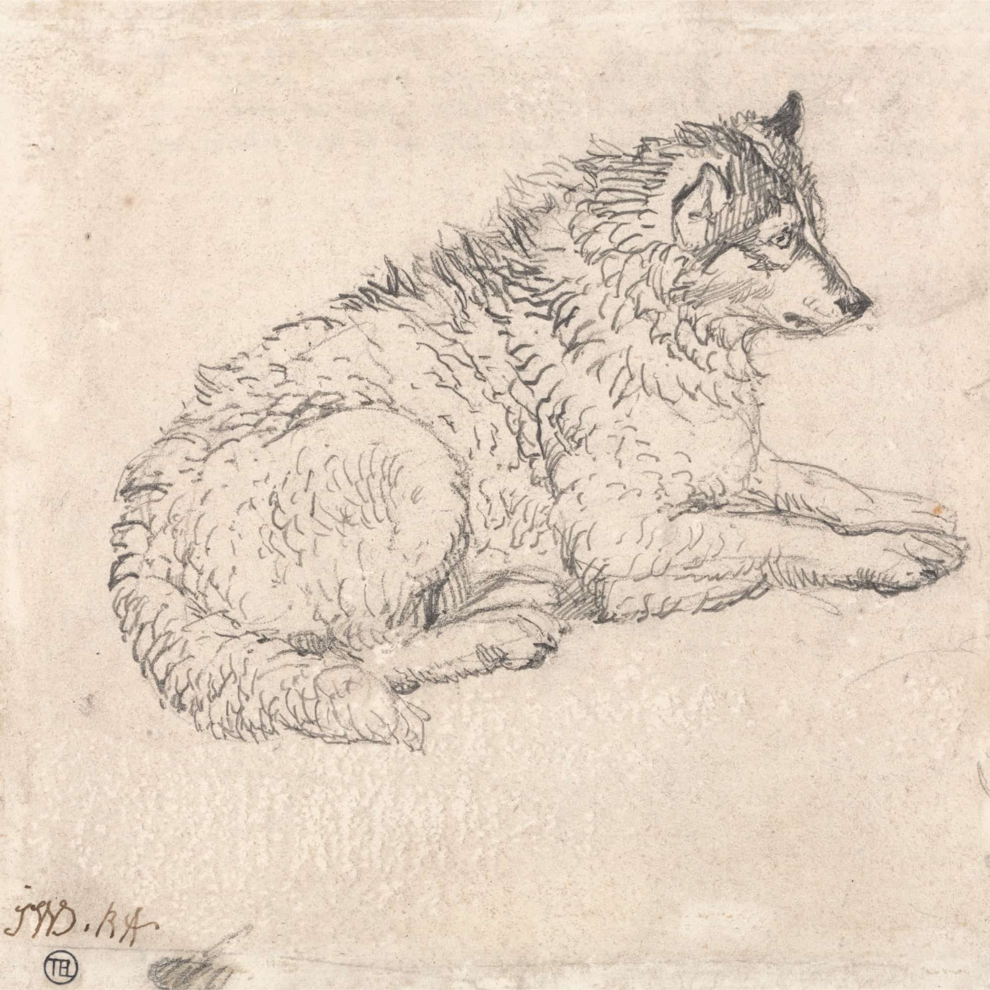 Arctic Dog Facing Right by James Ward - Image 4