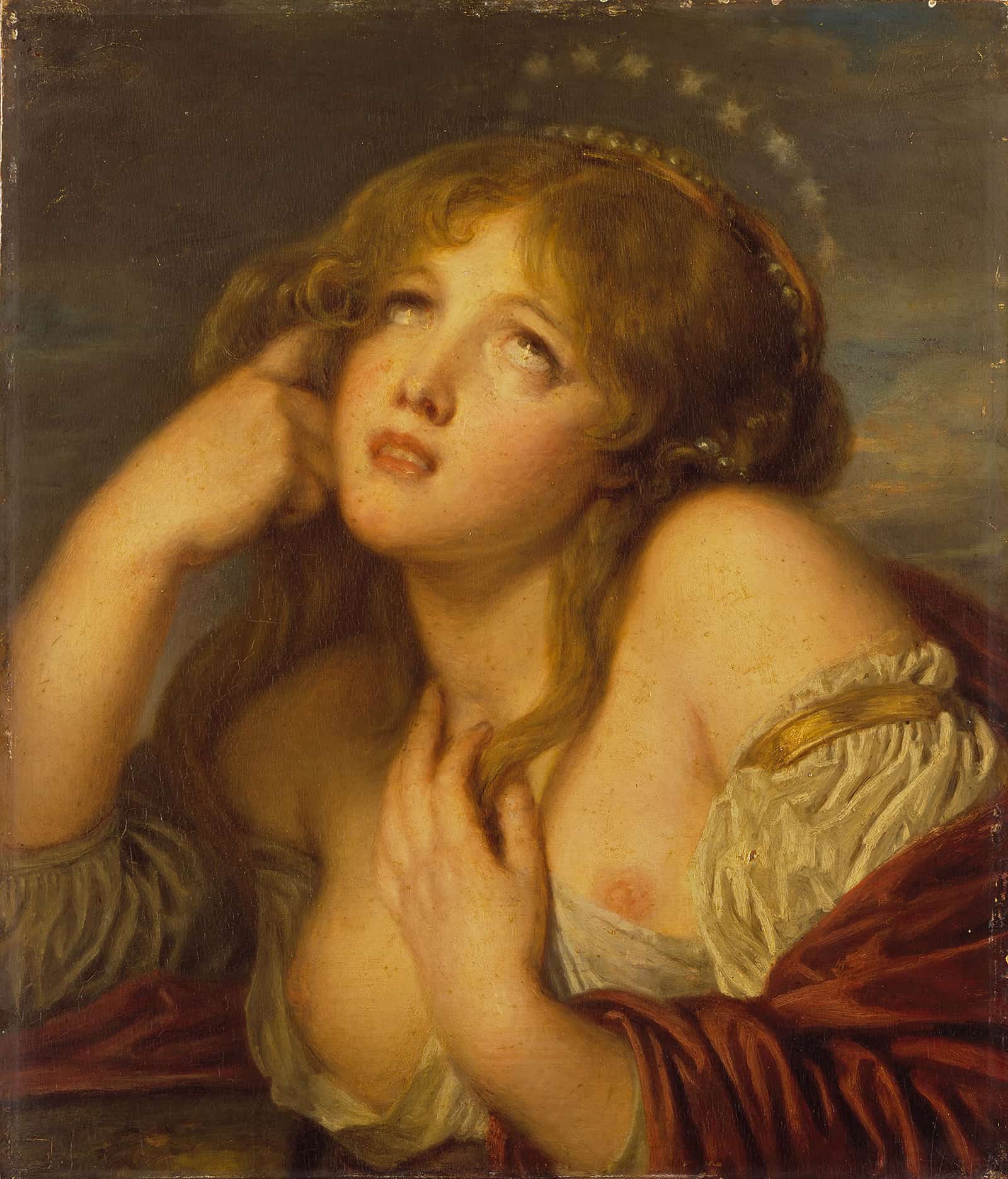 Ariadne  by Jean Baptiste Greuze - Image 2