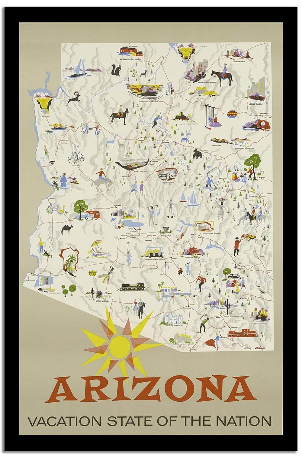 Arizona  Vintage Posterd - Image 2