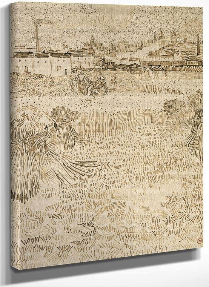 Arles View From The Wheatfields By Vincent Van Gogh