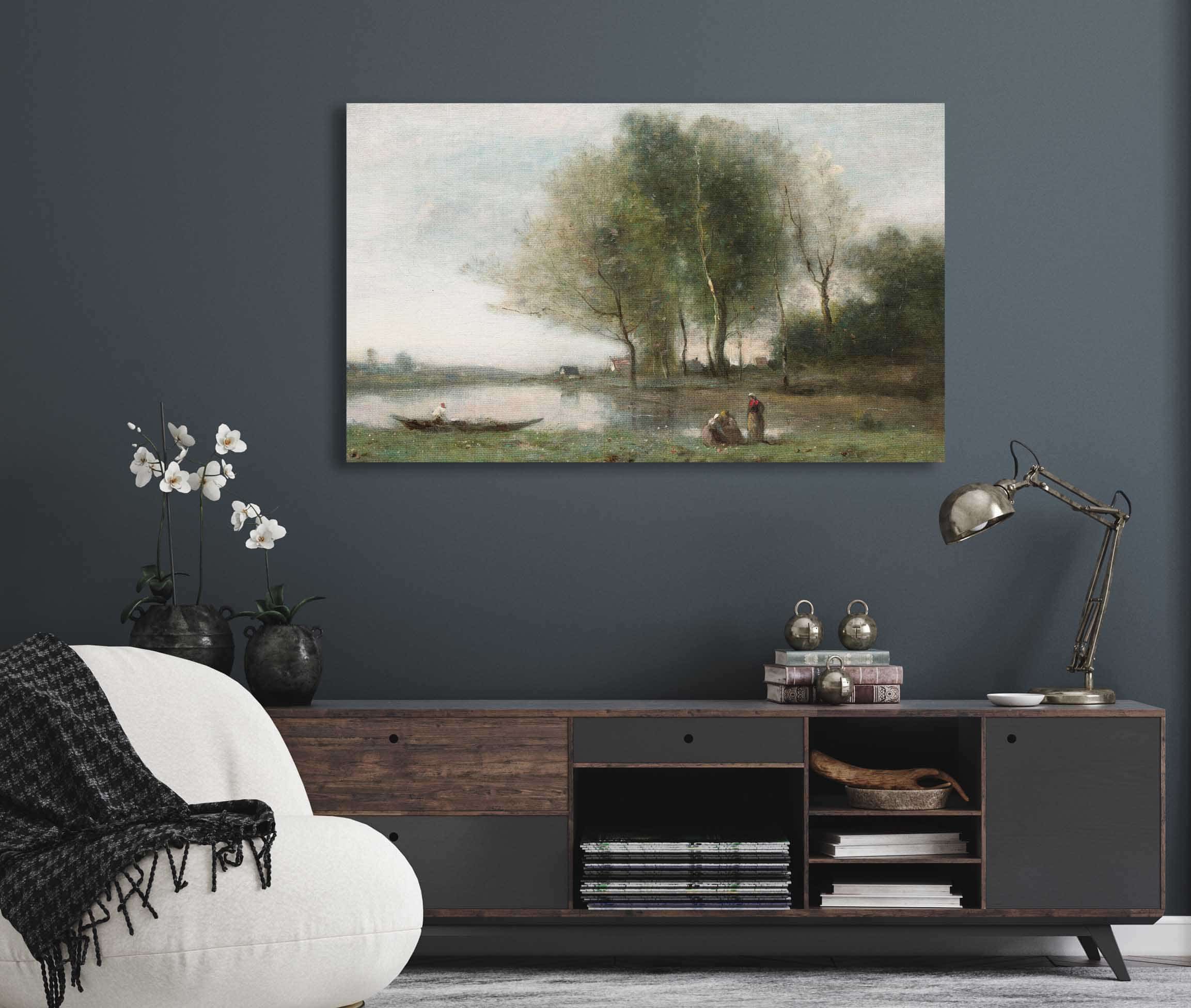 Arleux Du Nord by Jean Baptiste Camille Corot - Image 5