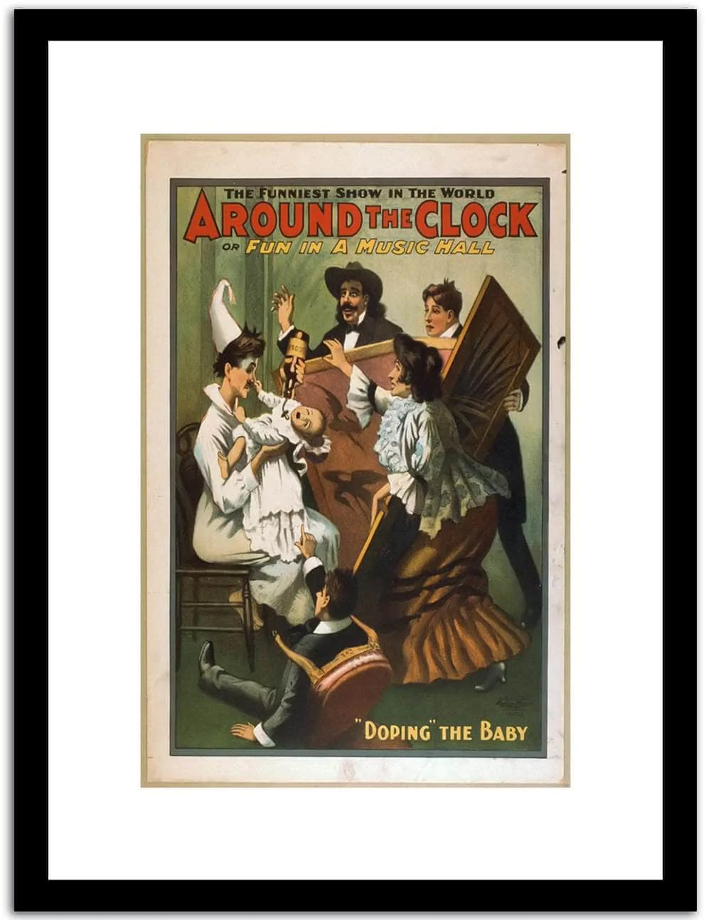 Around The Clock Vintage Poster