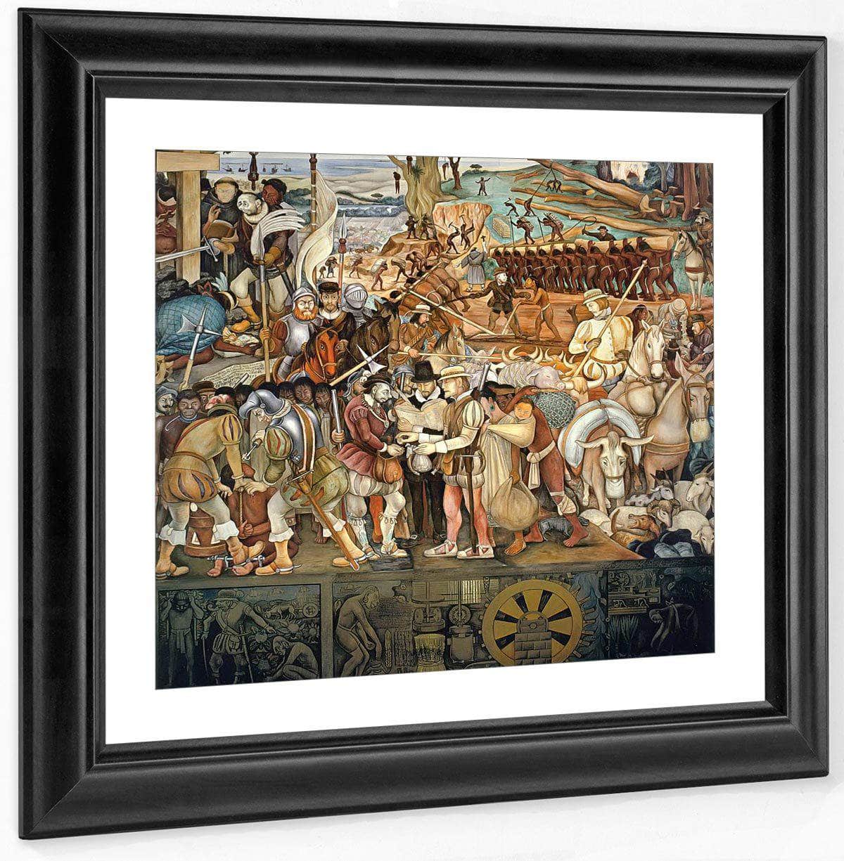 Arrival Of Hernan Cortes In Veracruz By Diego Rivera - Image 2