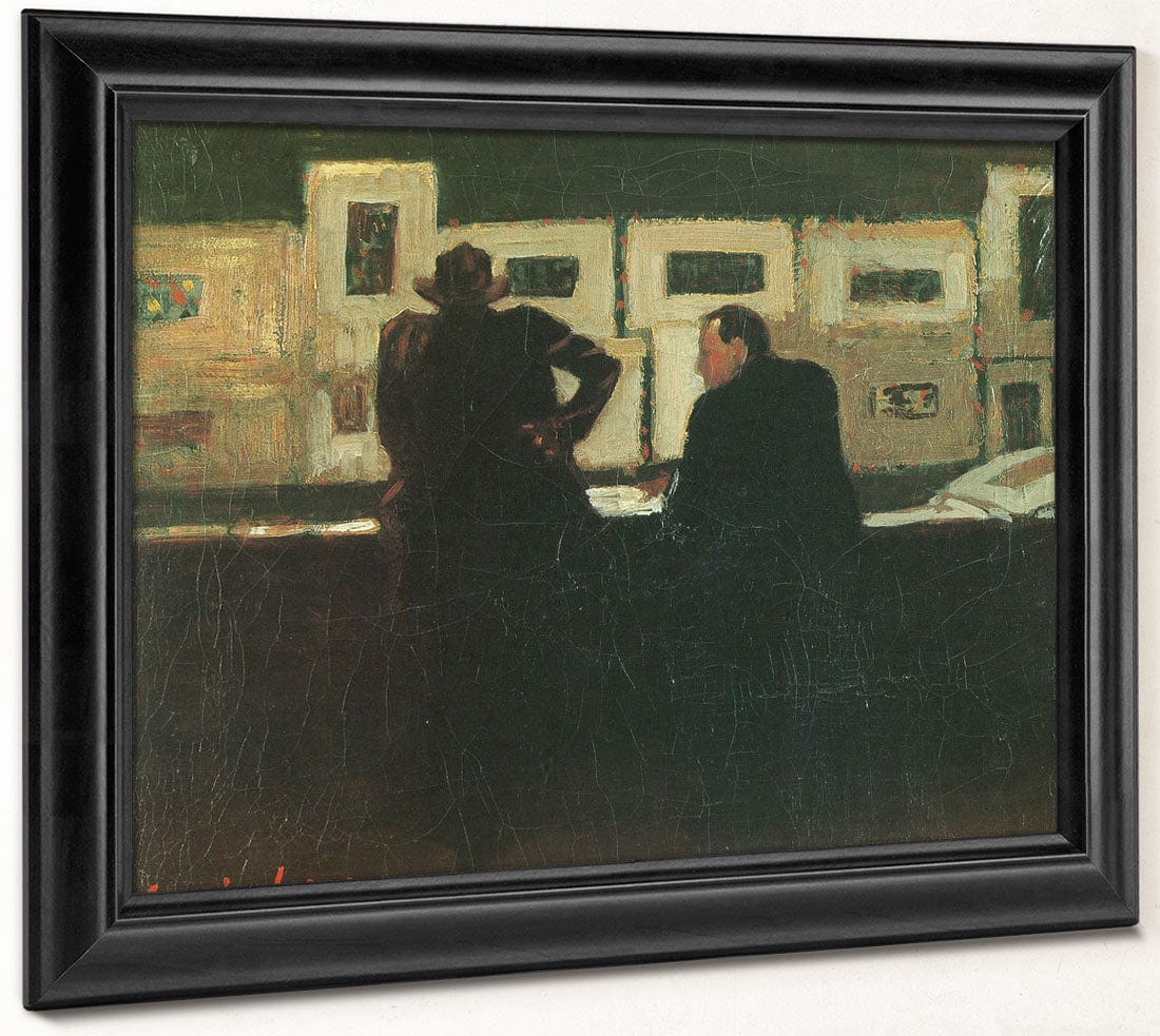 Artist And His Patron 1905 By George Luks - Image 8