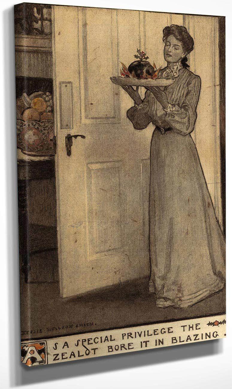 As A Special Privilege The Zealot Bore It In Blazing Scribners Magazine Story Illustration November 1911 1903 By Jessie Willcox Smith