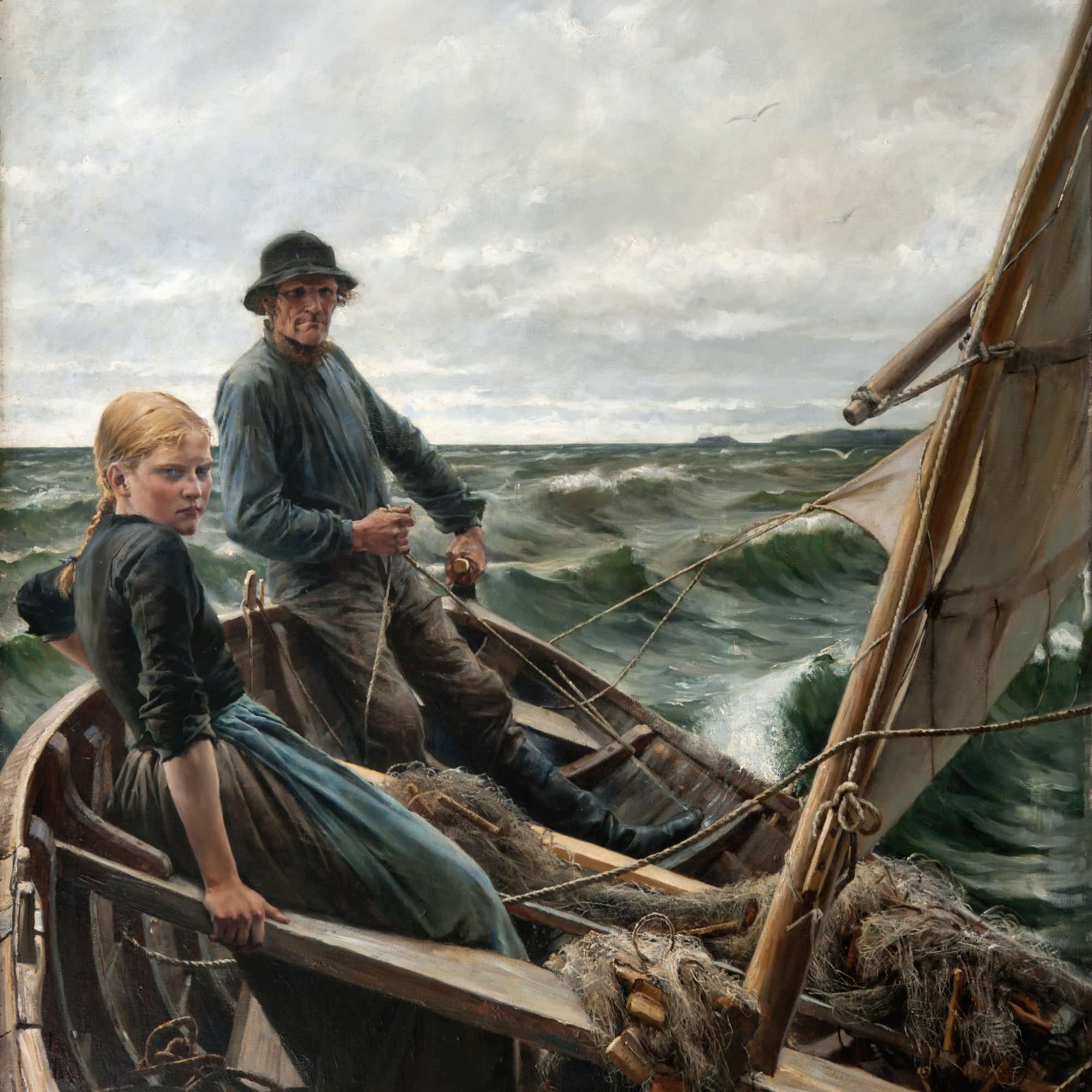 At Sea by Albert Edelfelt - Image 4