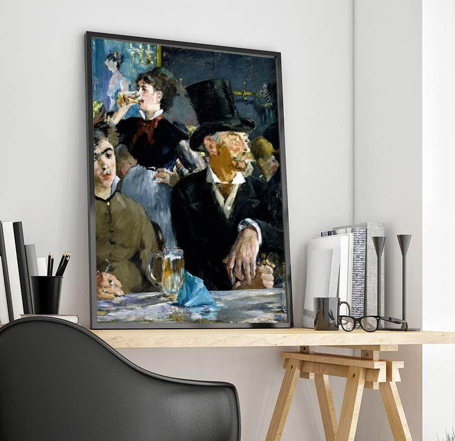 At The Cafe Painting Edouard Manet Canvas Art - Image 4