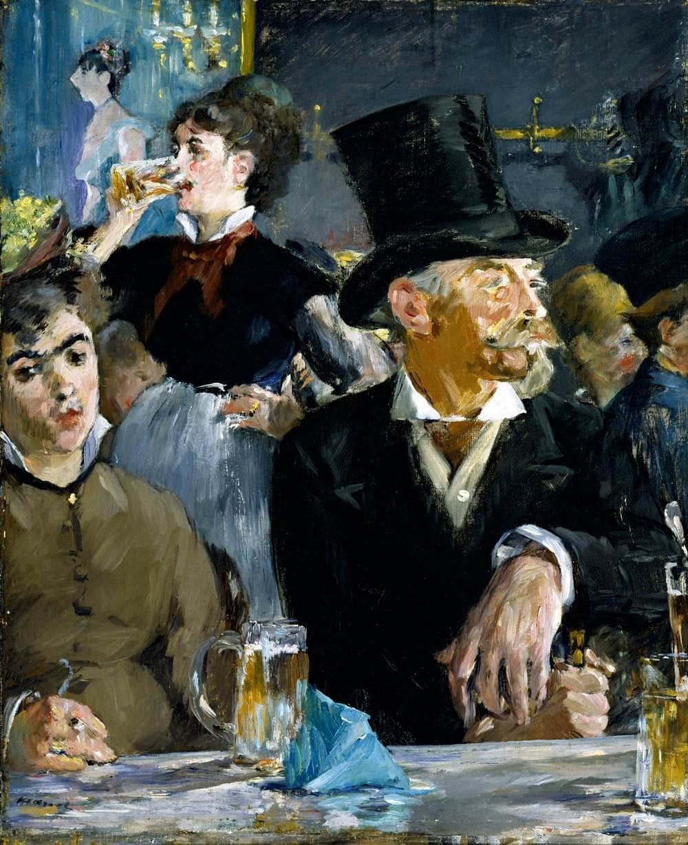 At The Cafe Painting Edouard Manet Canvas Art - Image 5