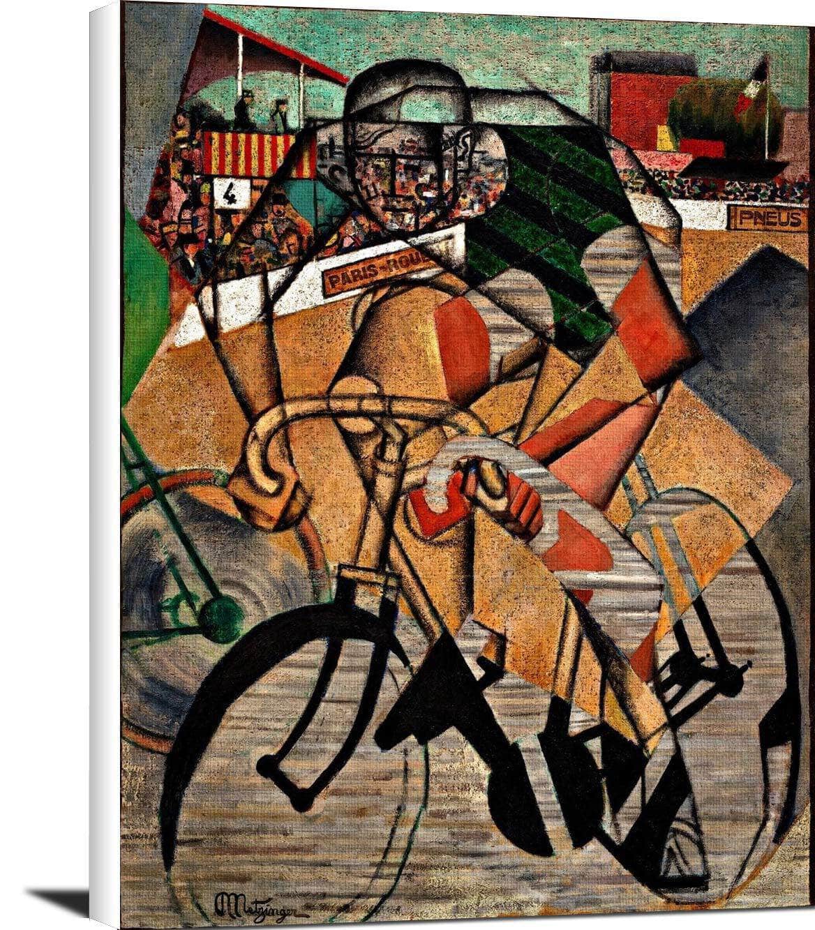 At The Cycle Race Painting Jean Metzinger