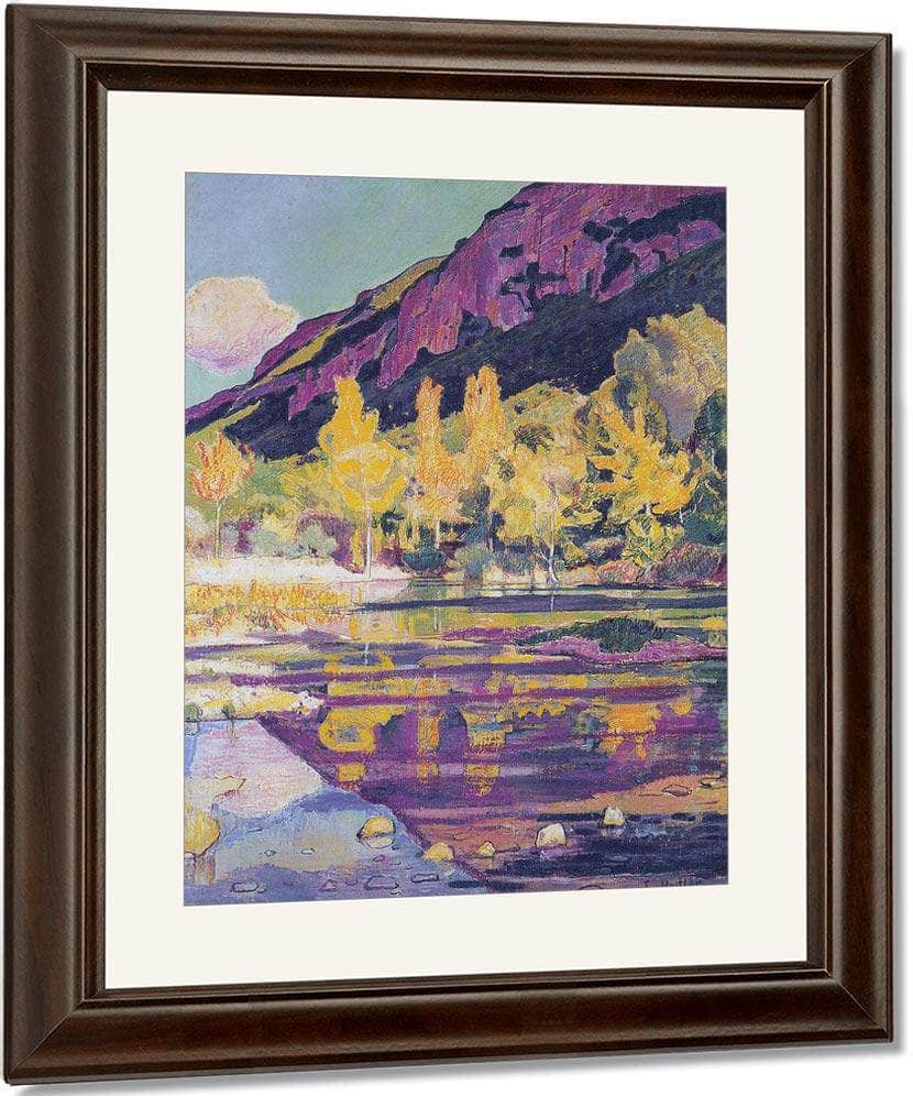 At The Foot Of The Petit Saleve 1893 Art Nouveau 65 5X49Cm Kunsthalle Bielefeld Germany By Ferdinand Hodler - Image 4