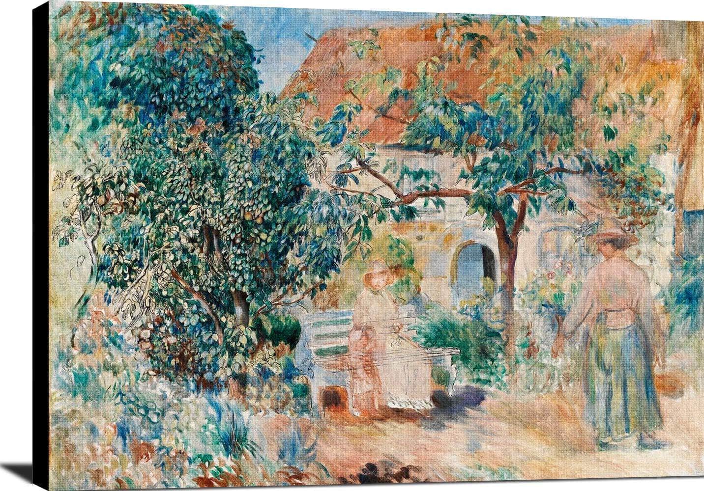 At The Garden In Brittany Painting Auguste Renoir Canvas Art - Image 2