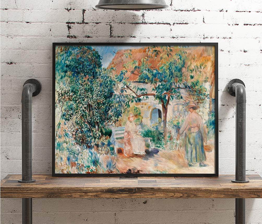 At The Garden In Brittany Painting Auguste Renoir Canvas Art - Image 4