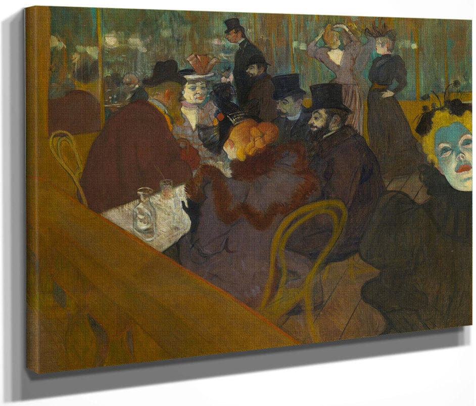 At The Moulin Rouge 1895 By Henri De Toulouse Lautrec