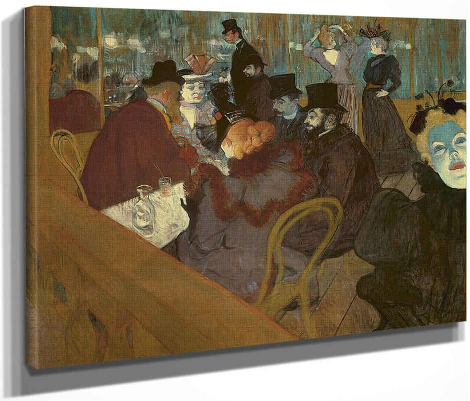 At The Moulin Rouge By Henri De Lautrec Toulouse