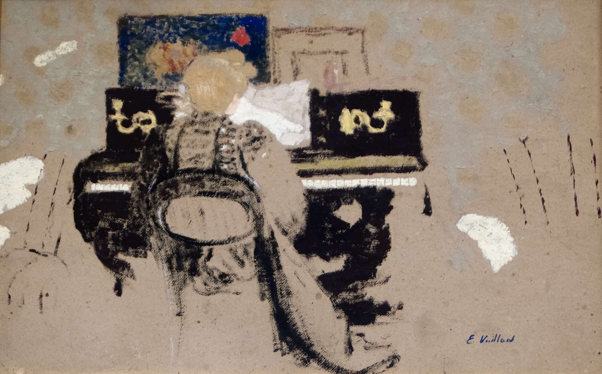 At The Piano by Edouard Vuillard - Image 2