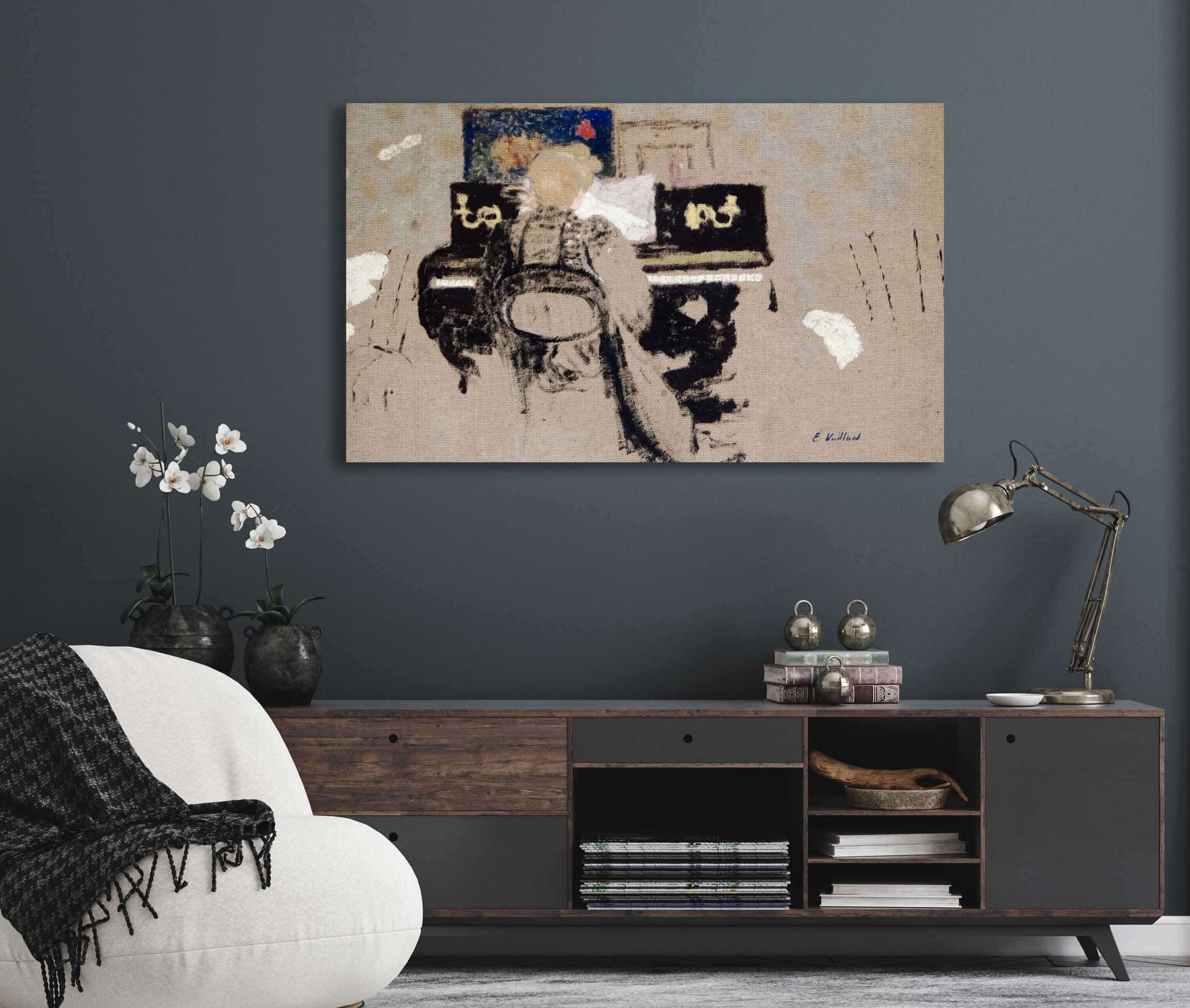 At The Piano by Edouard Vuillard - Image 5