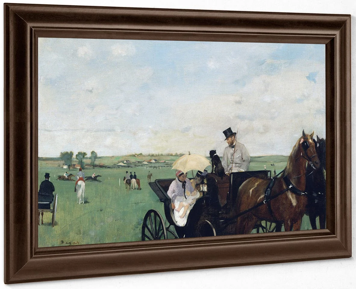 At The Races In The Countryside By Edgar Degas - Image 4