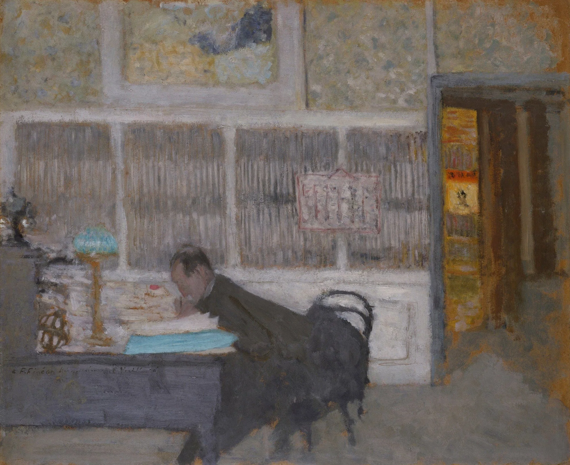 At The Revue Blanche Portrait Of Felix Feneon by Edouard Vuillard - Image 2