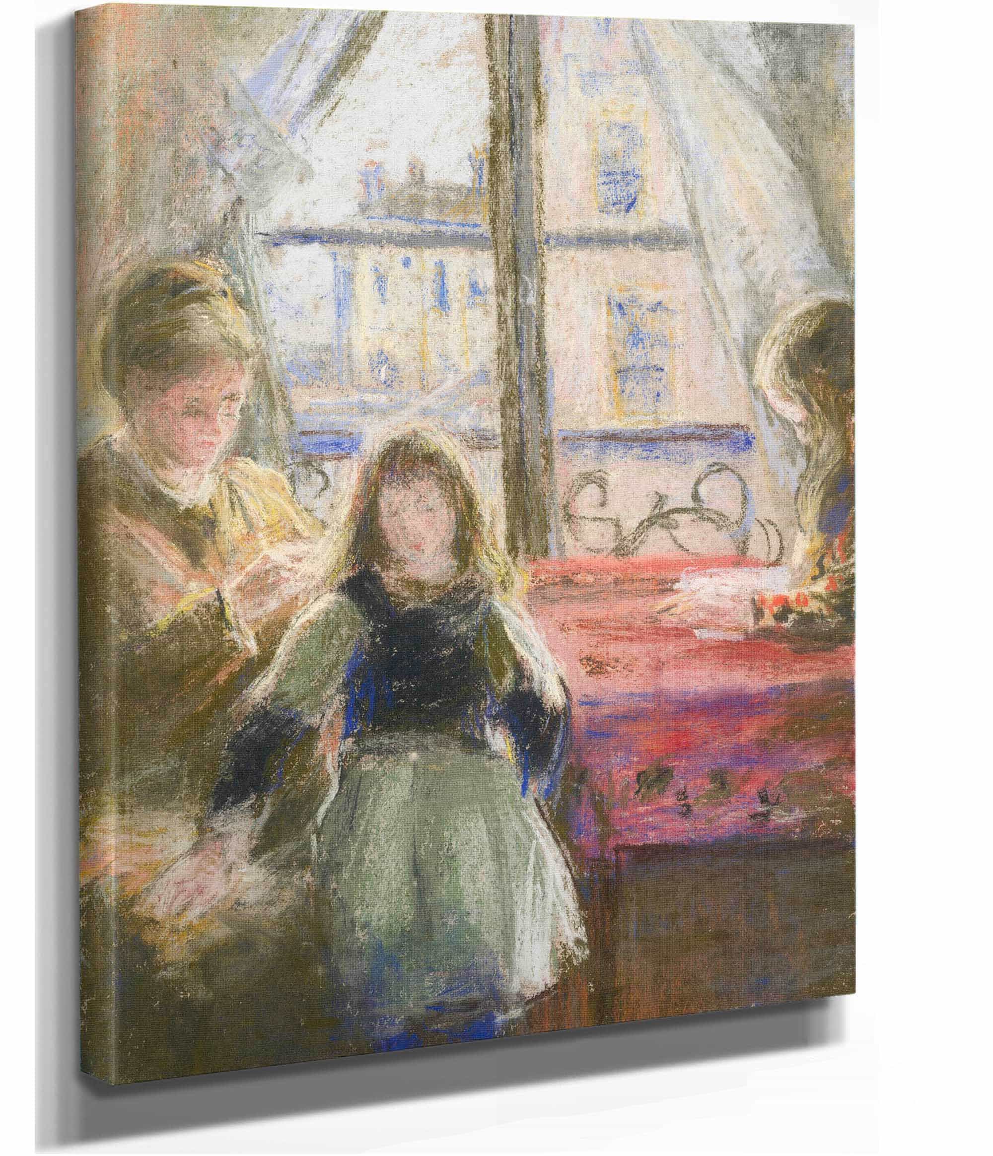 At The Window Rue Des Trois Freres by Camille Pissarro - Image 2