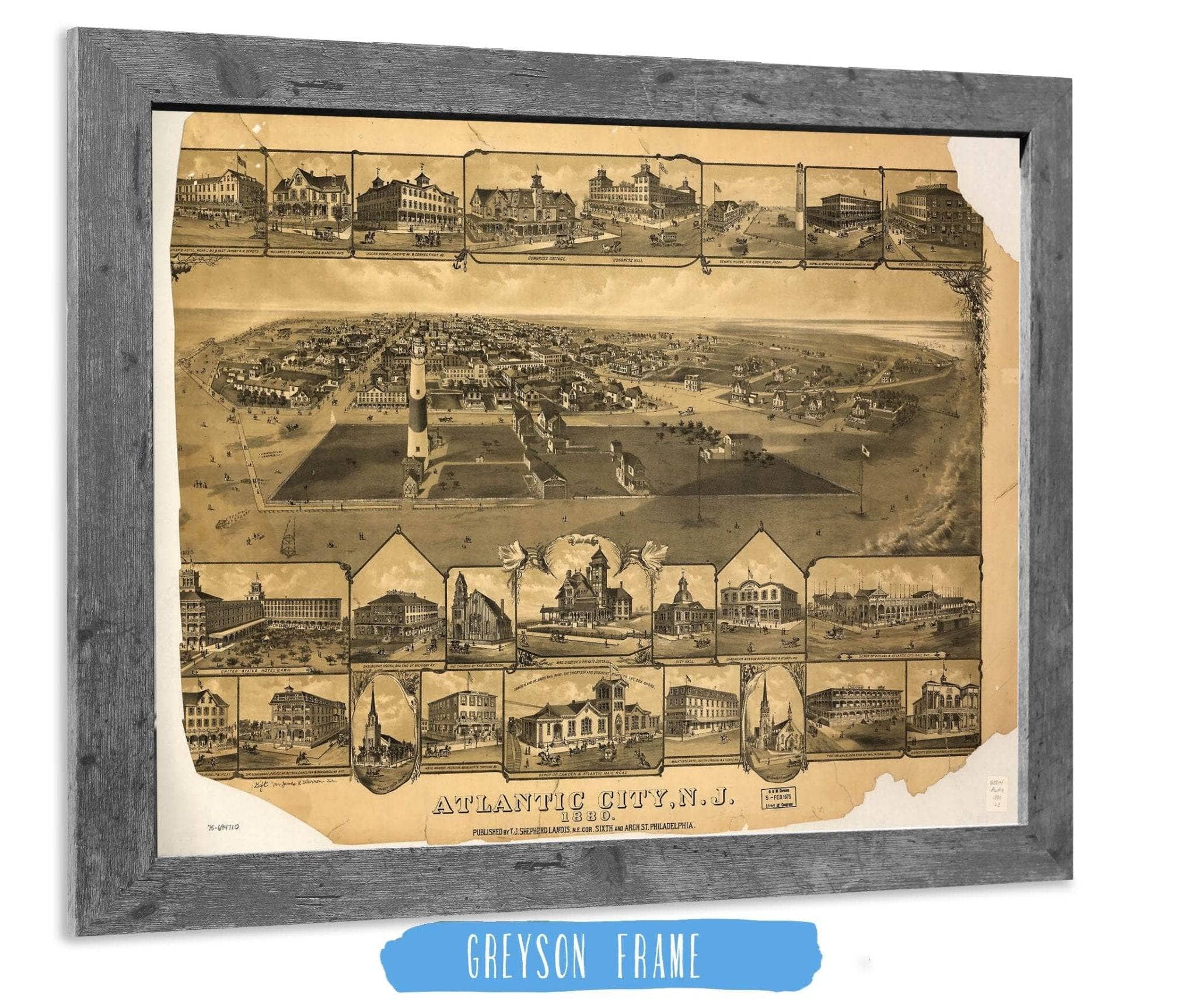 Atlantic City Nj 1880 State of New Jersey - Image 6