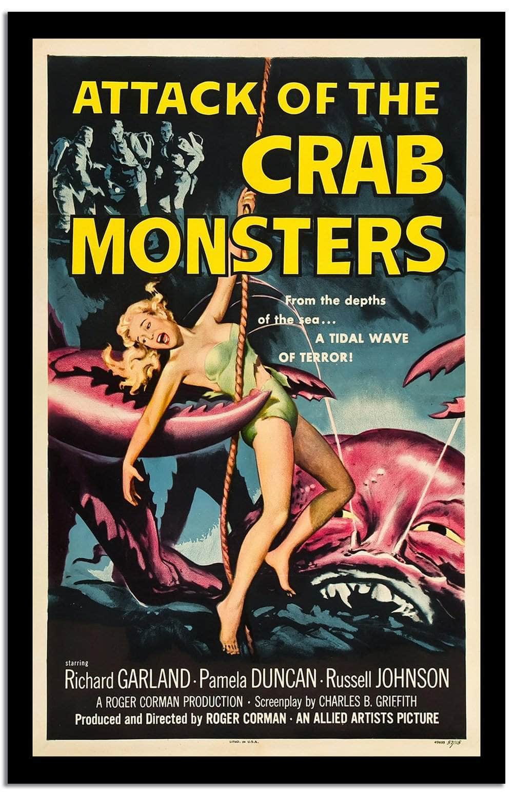 Attack Of The Crab Monsters Vintage Poster - Image 2