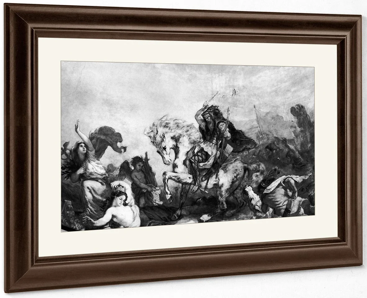 Attila The Hun (C.406 453) And His Hordes Overrunning Italy And The Arts By Ferdinand Victor Eugene Delacroix - Image 3