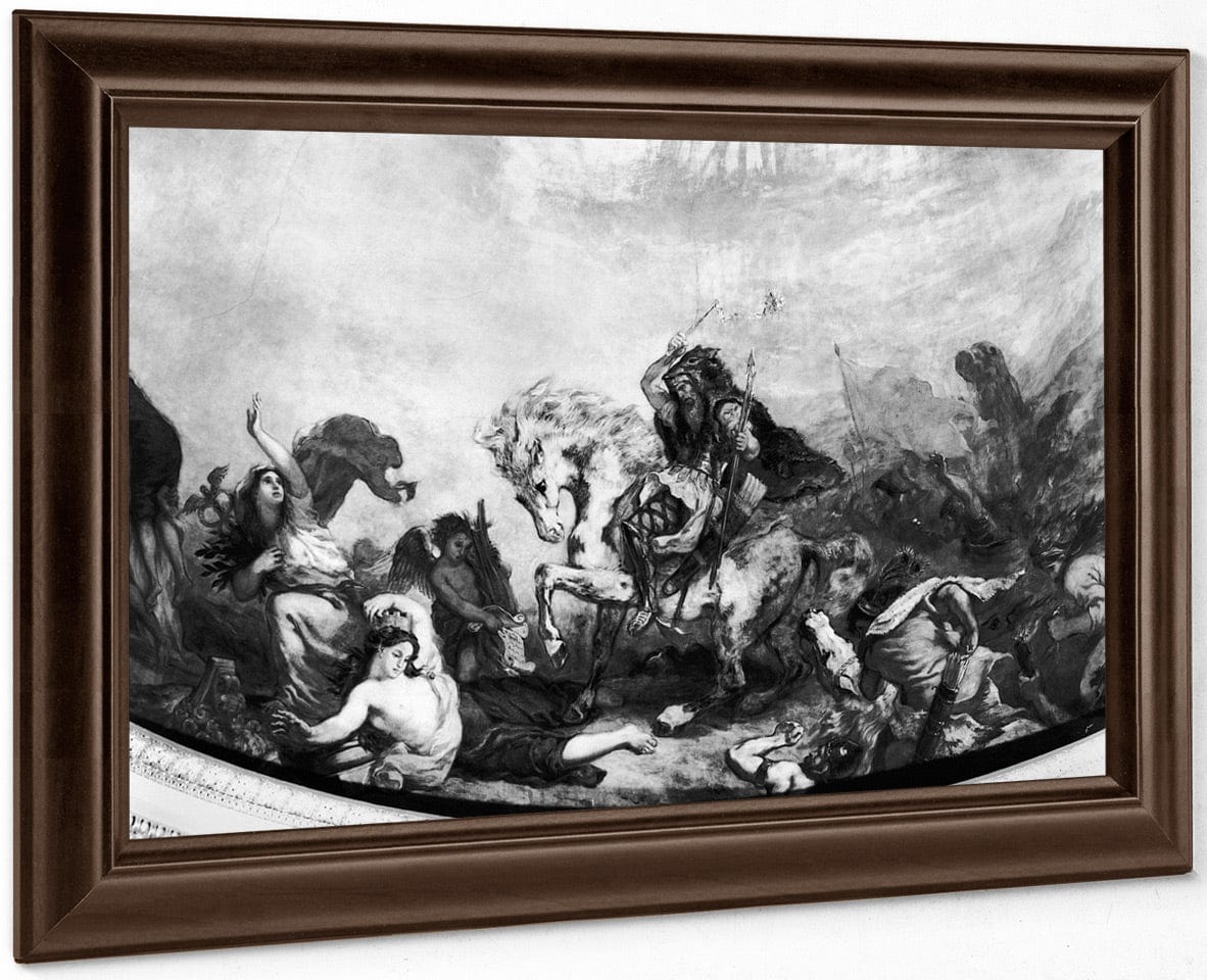 Attila The Hun (C.406 453) And His Hordes Overrunning Italy And The Arts By Ferdinand Victor Eugene Delacroix - Image 4