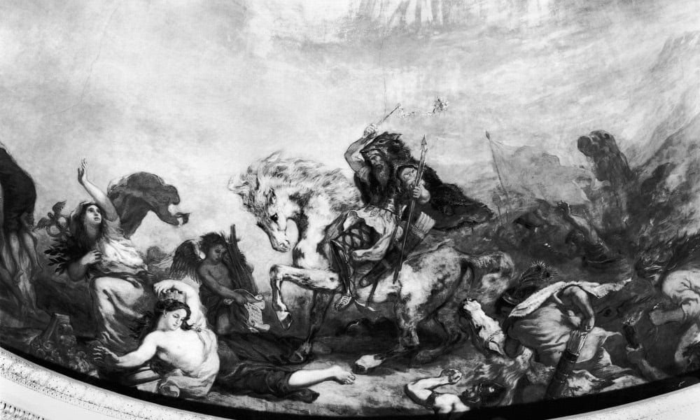 Attila The Hun (C.406 453) And His Hordes Overrunning Italy And The Arts By Ferdinand Victor Eugene Delacroix - Image 5