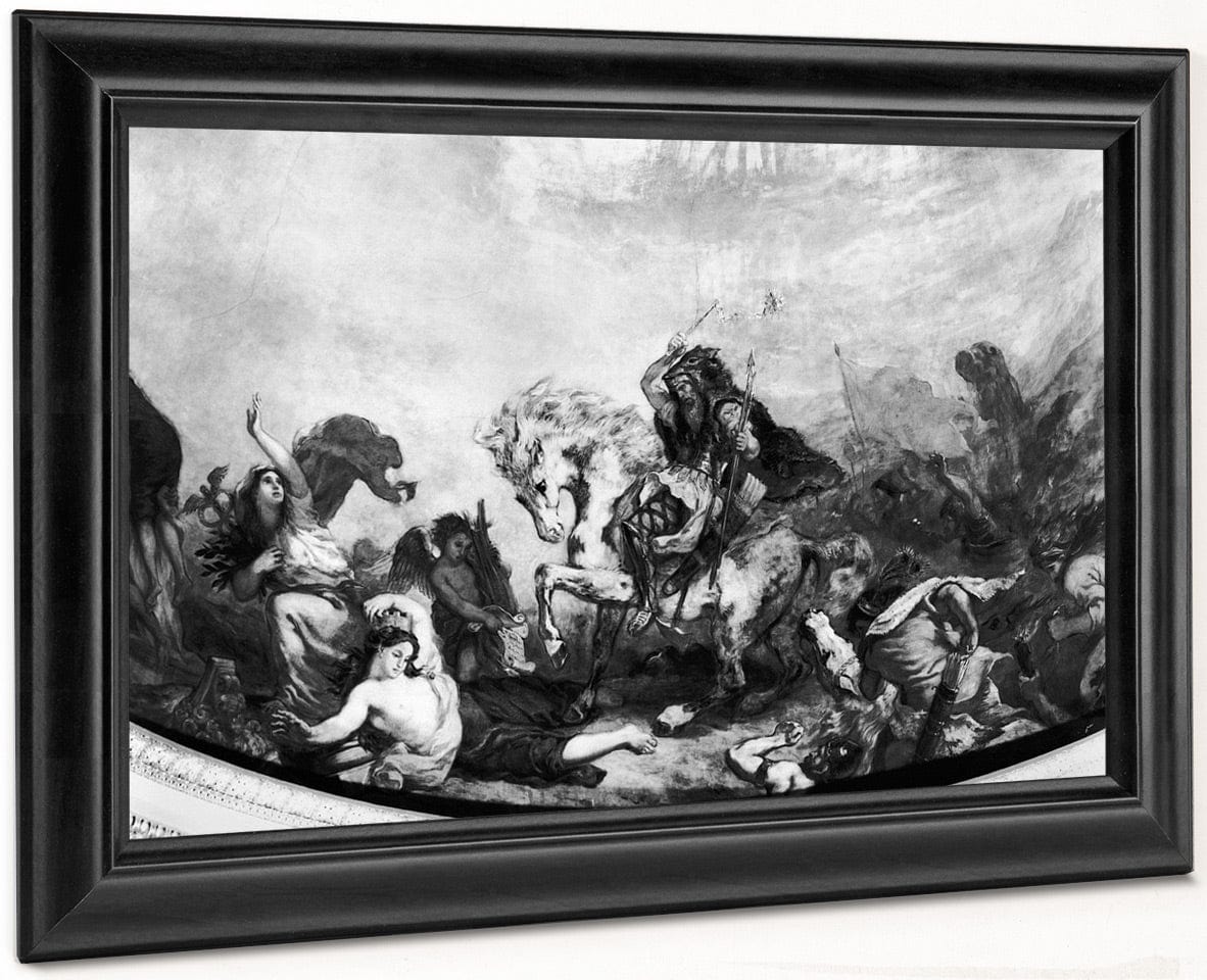 Attila The Hun (C.406 453) And His Hordes Overrunning Italy And The Arts By Ferdinand Victor Eugene Delacroix - Image 6