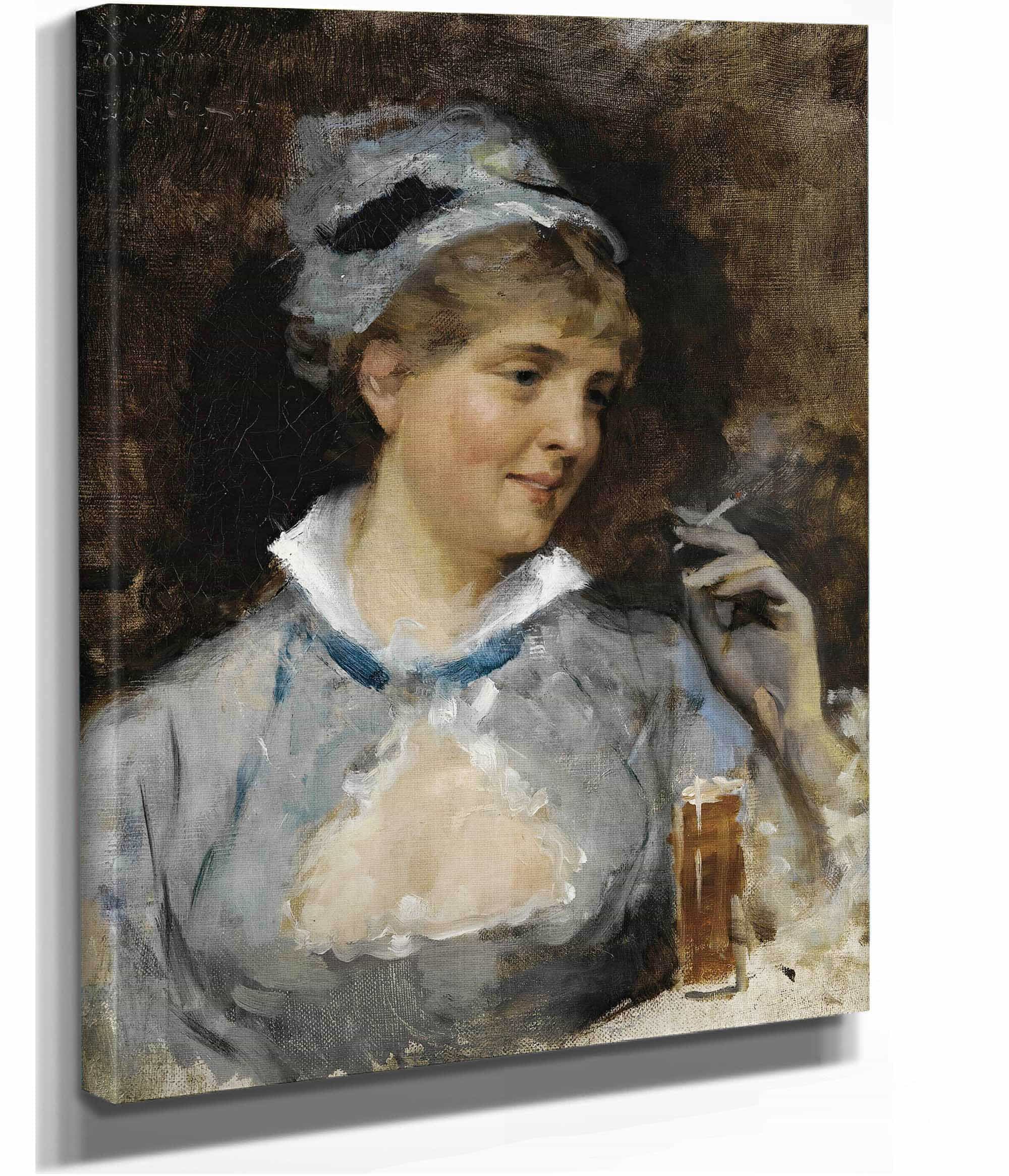 Au Bar by Albert Edelfelt - Image 2
