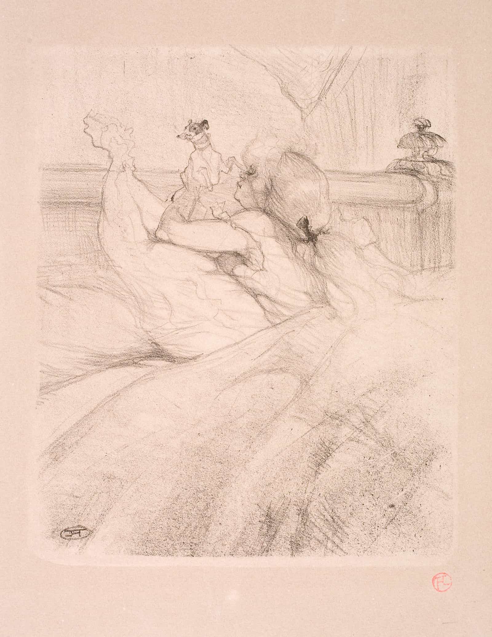 Au Lit by Henri De Toulouse Lautrec