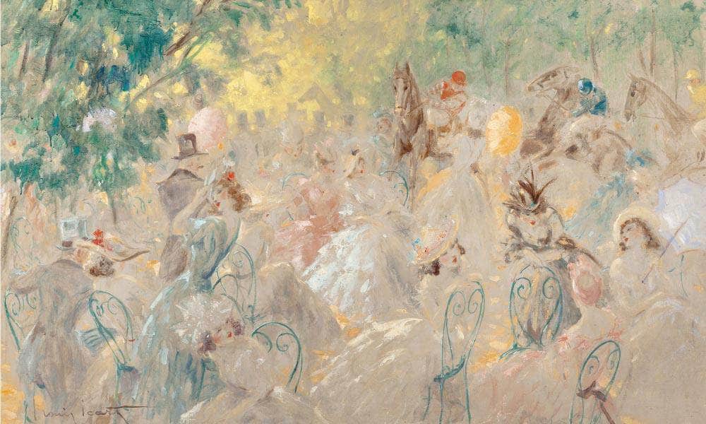 Au Pesage Circa 1930 By Louis Icart - Image 5