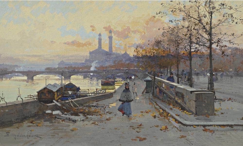 Au Quai By Eugene Galien Laloue - Image 5