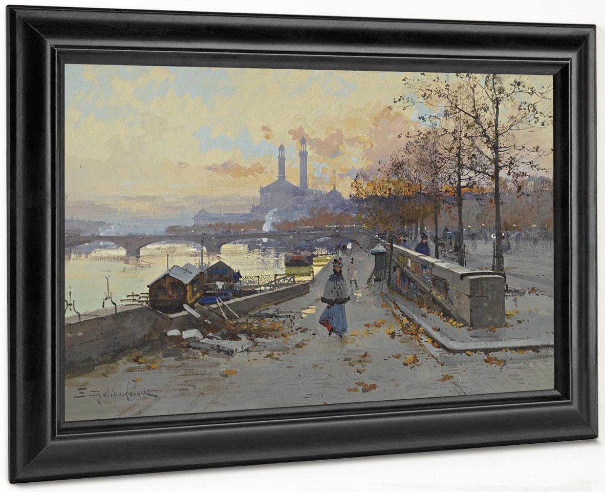 Au Quai By Eugene Galien Laloue - Image 6