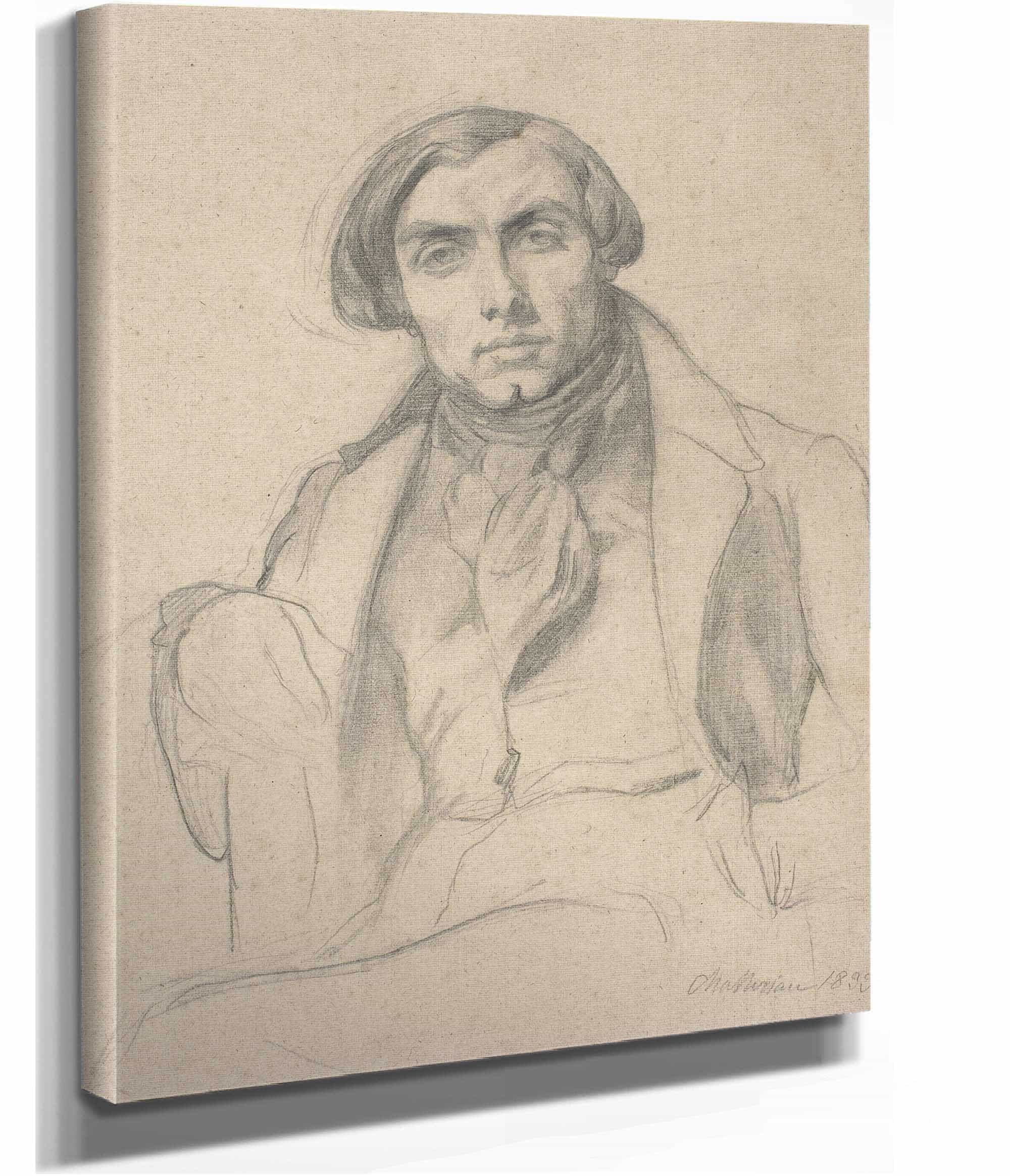 Auguste Ottin by Theodore Chasseriau - Image 2