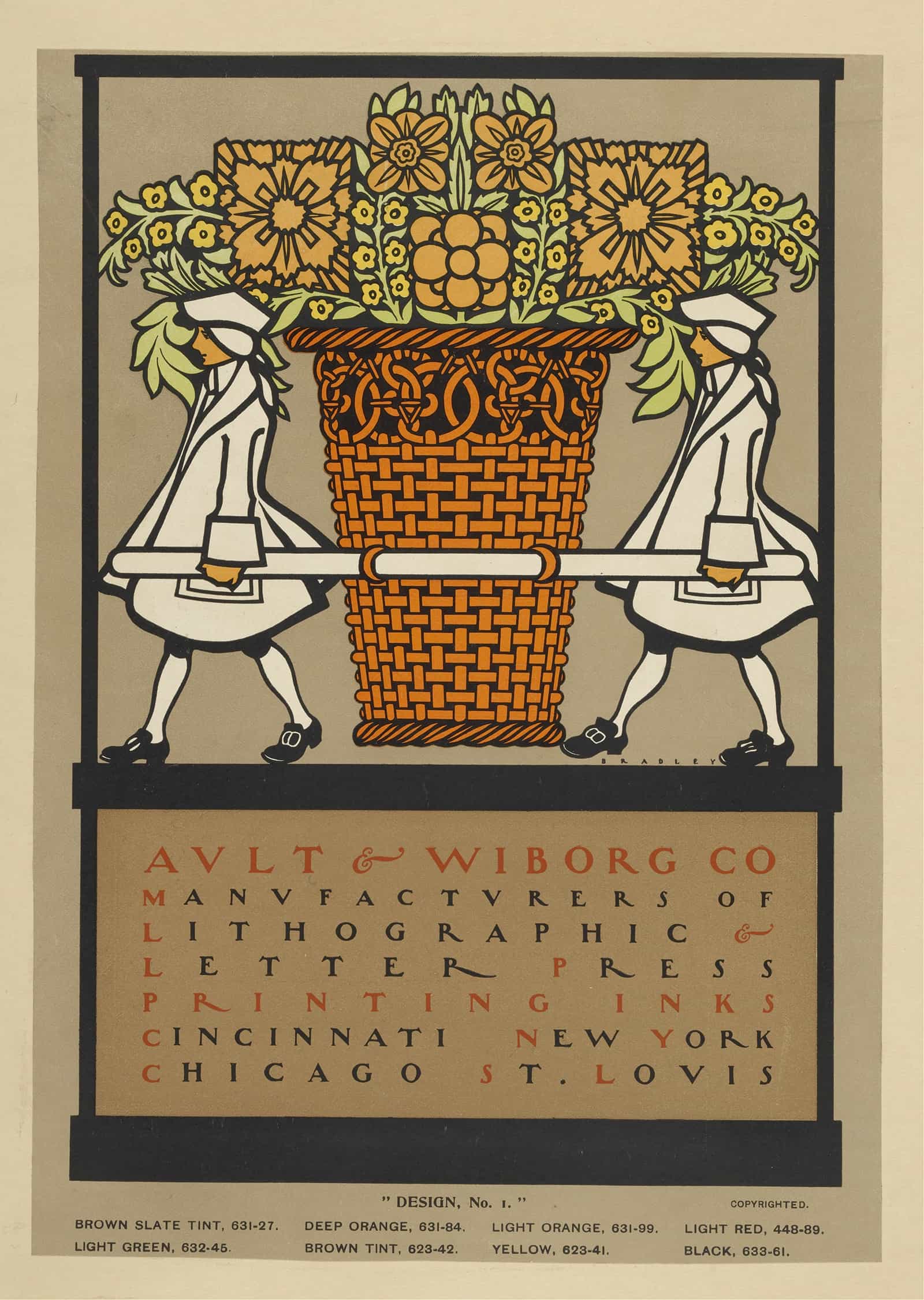 Ault And Wiborg Ad  by Will Bradley - Image 7