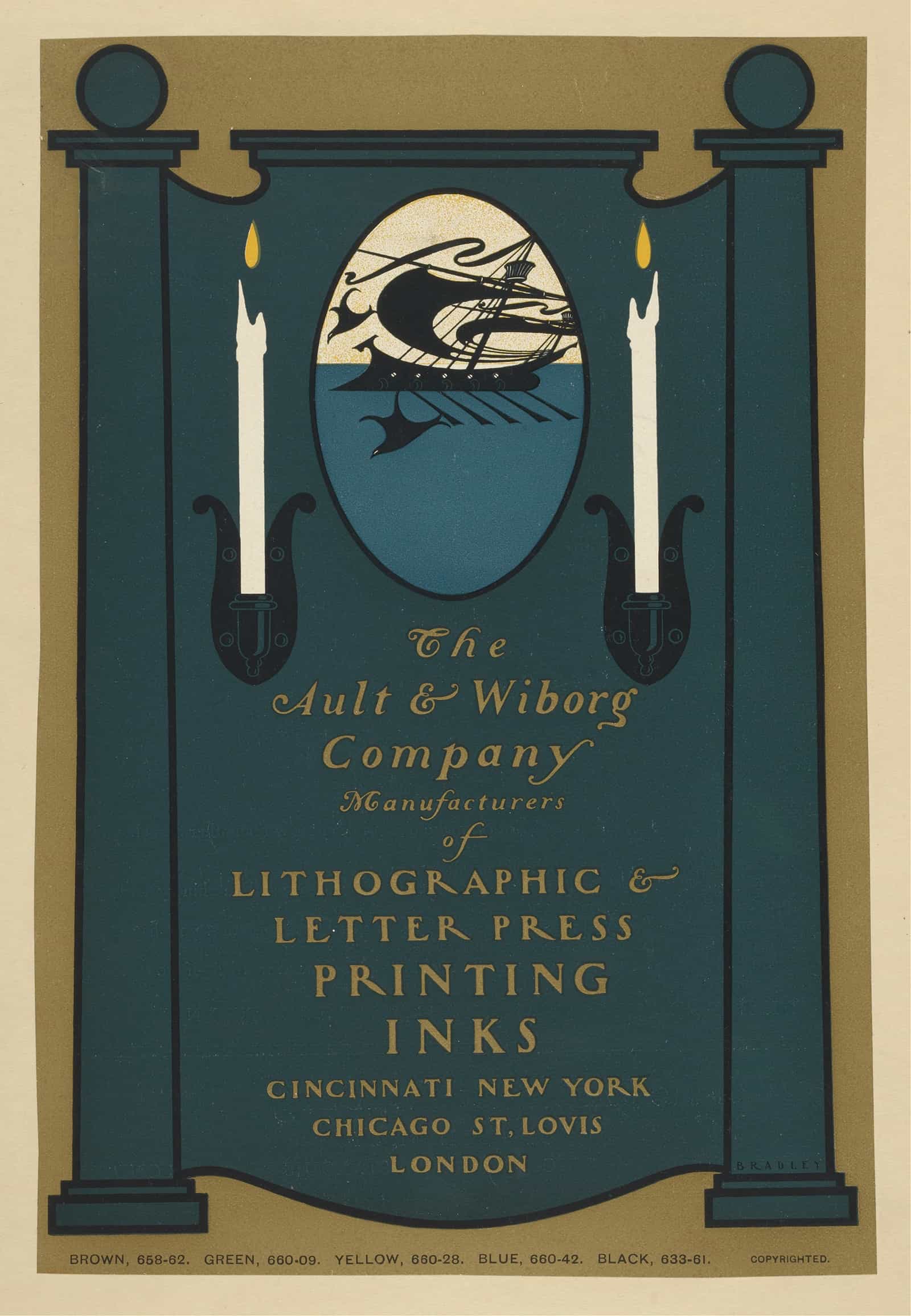 Ault And Wiborg Ad  by Will Bradley - Image 8
