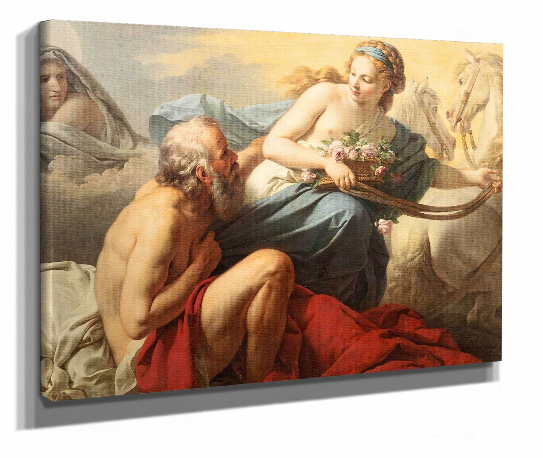 Aurora And Tithonus by Louis Jean Francois Lagrenee - Image 2