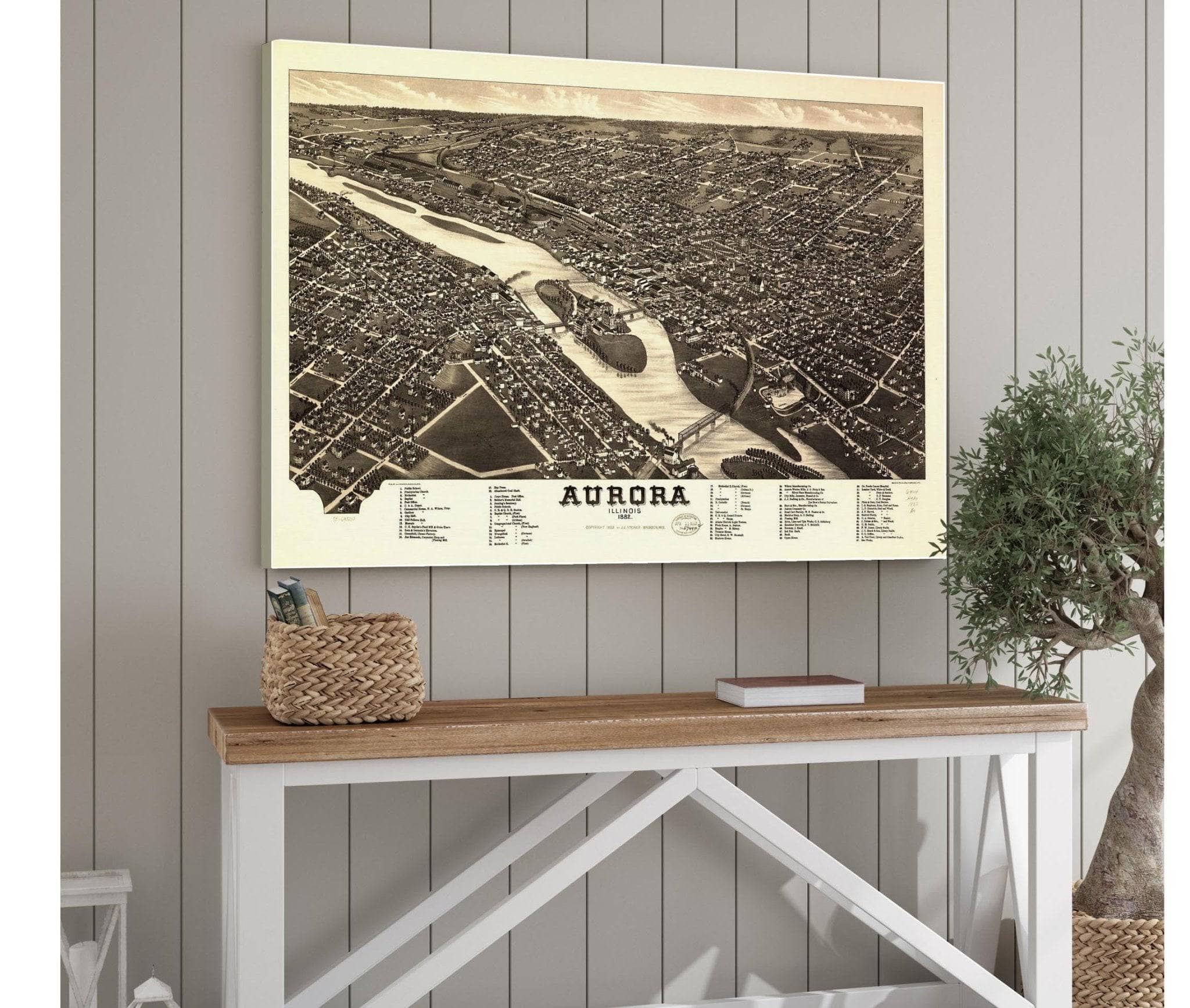 Aurora Illinois 1882 State Of Illinois - Image 6