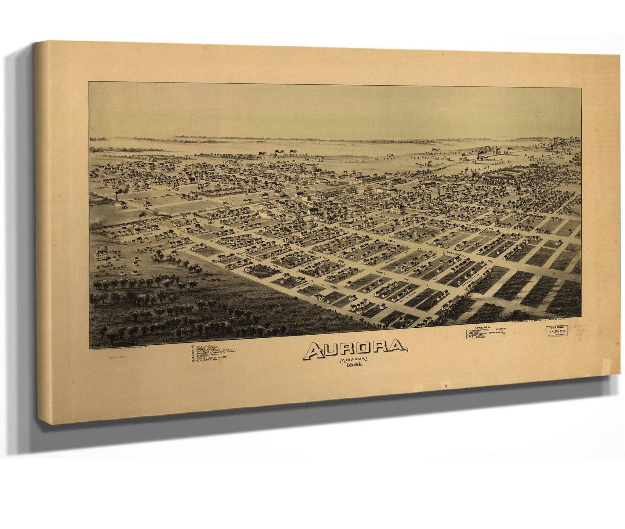 Aurora Missouri 1891 State Of Missourri