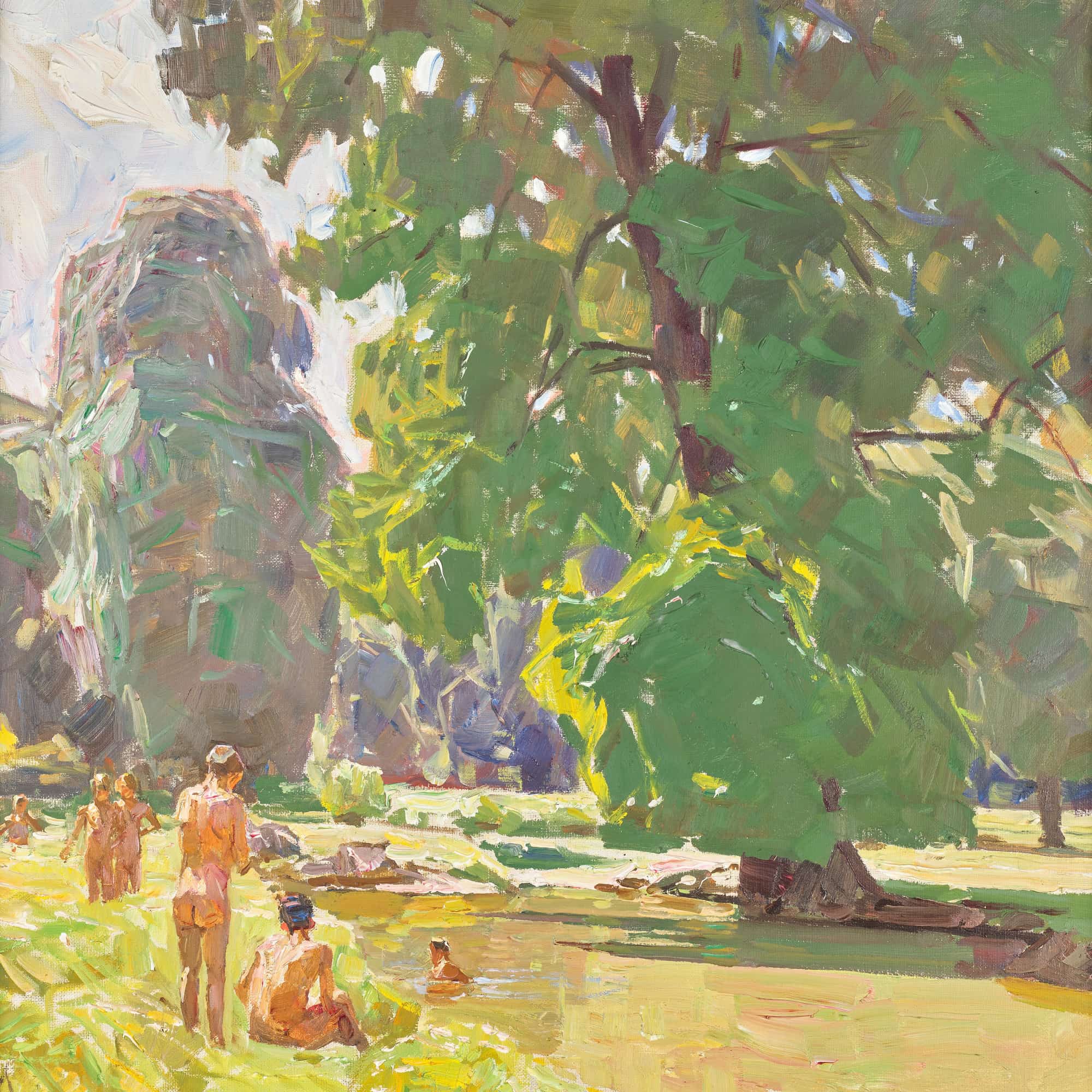 Aus Dem Wiener Prater Ii Sommertag by Carl Moll - Image 4