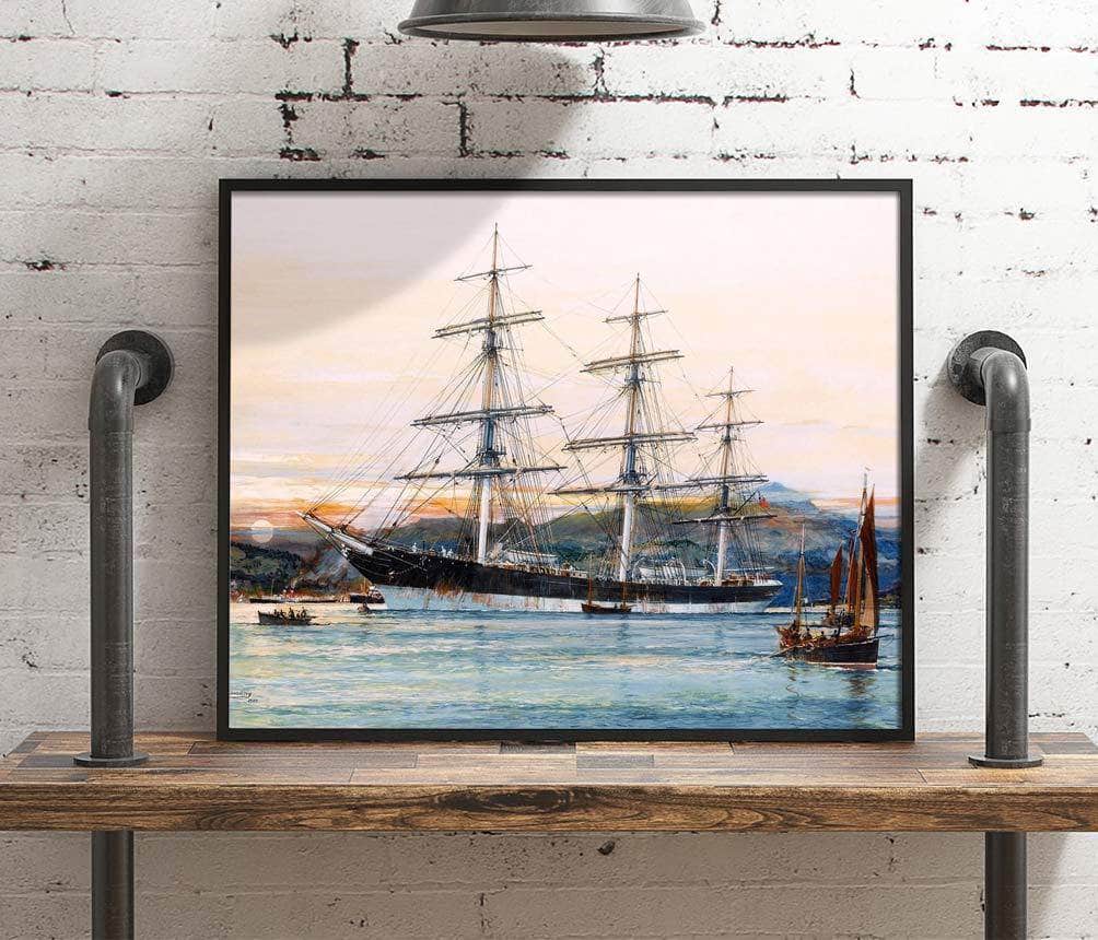 Australian Clipper Old Kensington Painting Jack Spurling Canvas Art - Image 4