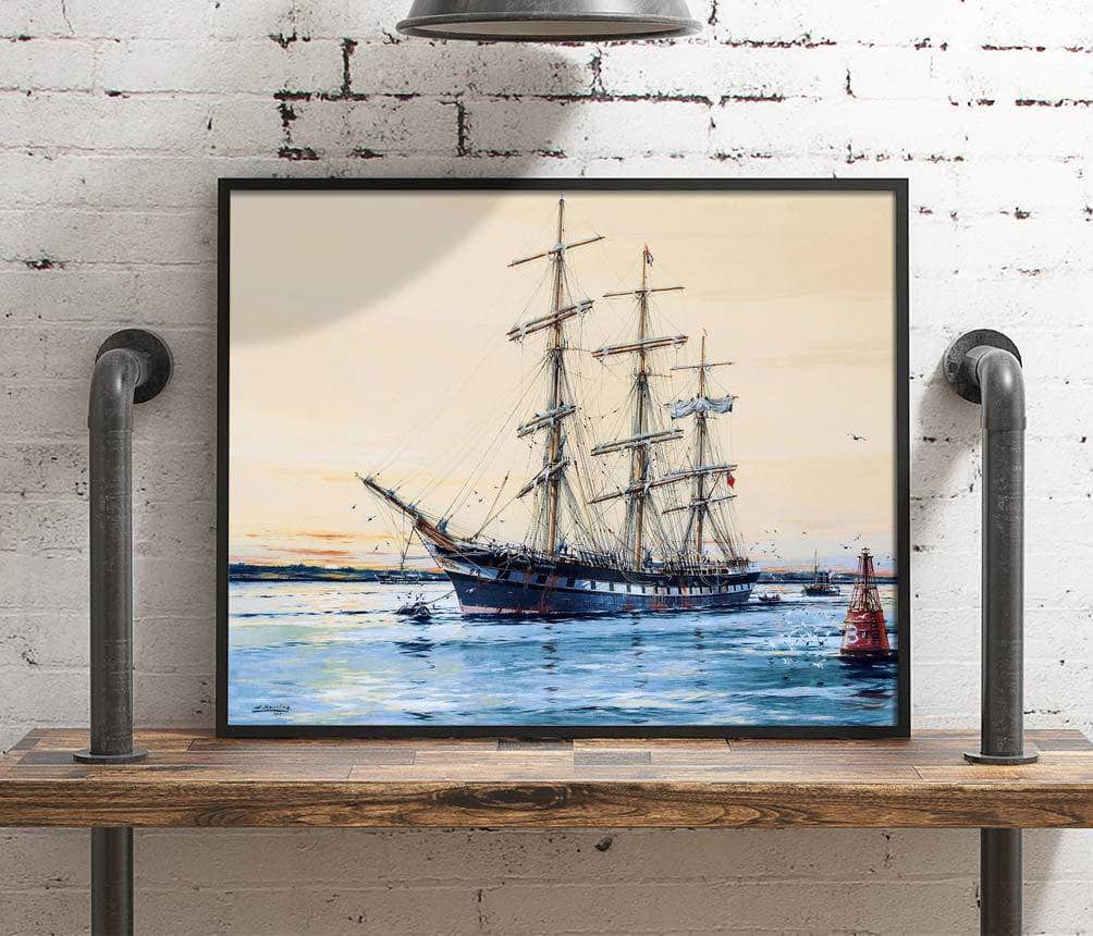 Australian Windjammer Illawara Painting Jack Spurling Canvas Art - Image 4