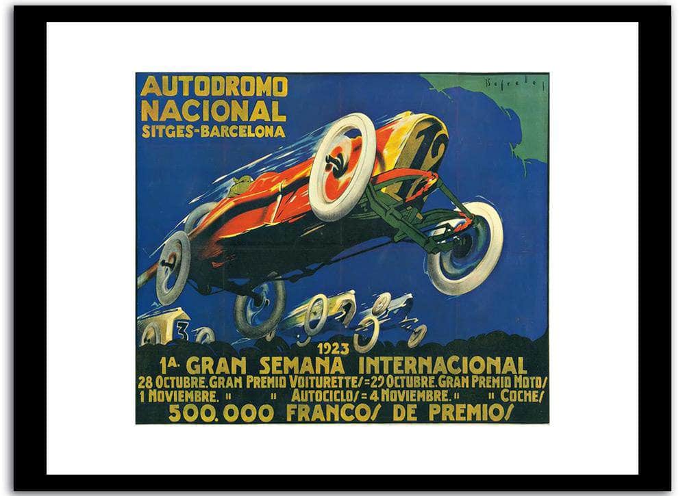 Autodromo Nacionnal Vintage Poster