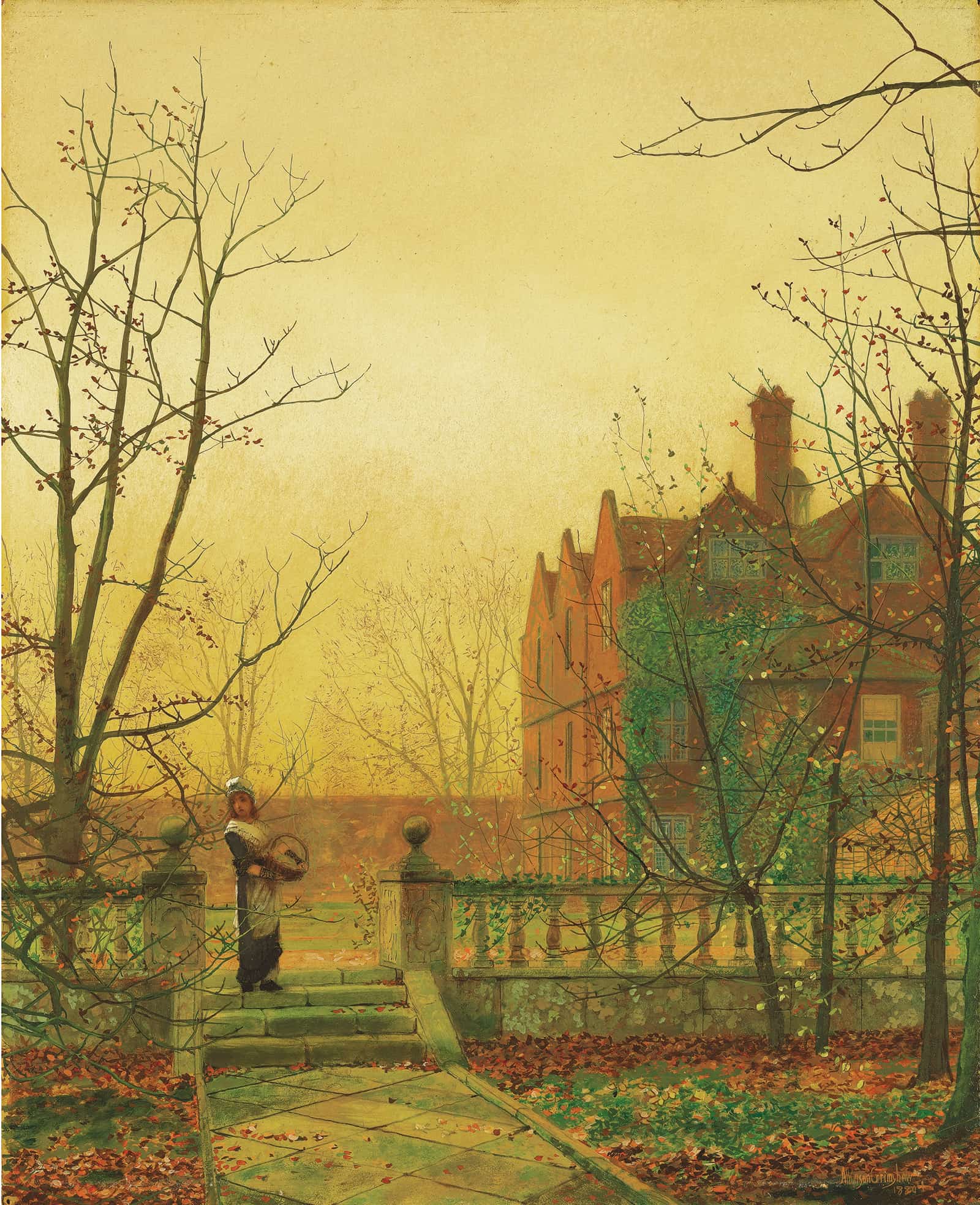 Autumn Gold by John Atkinson Grimshaw - Image 2