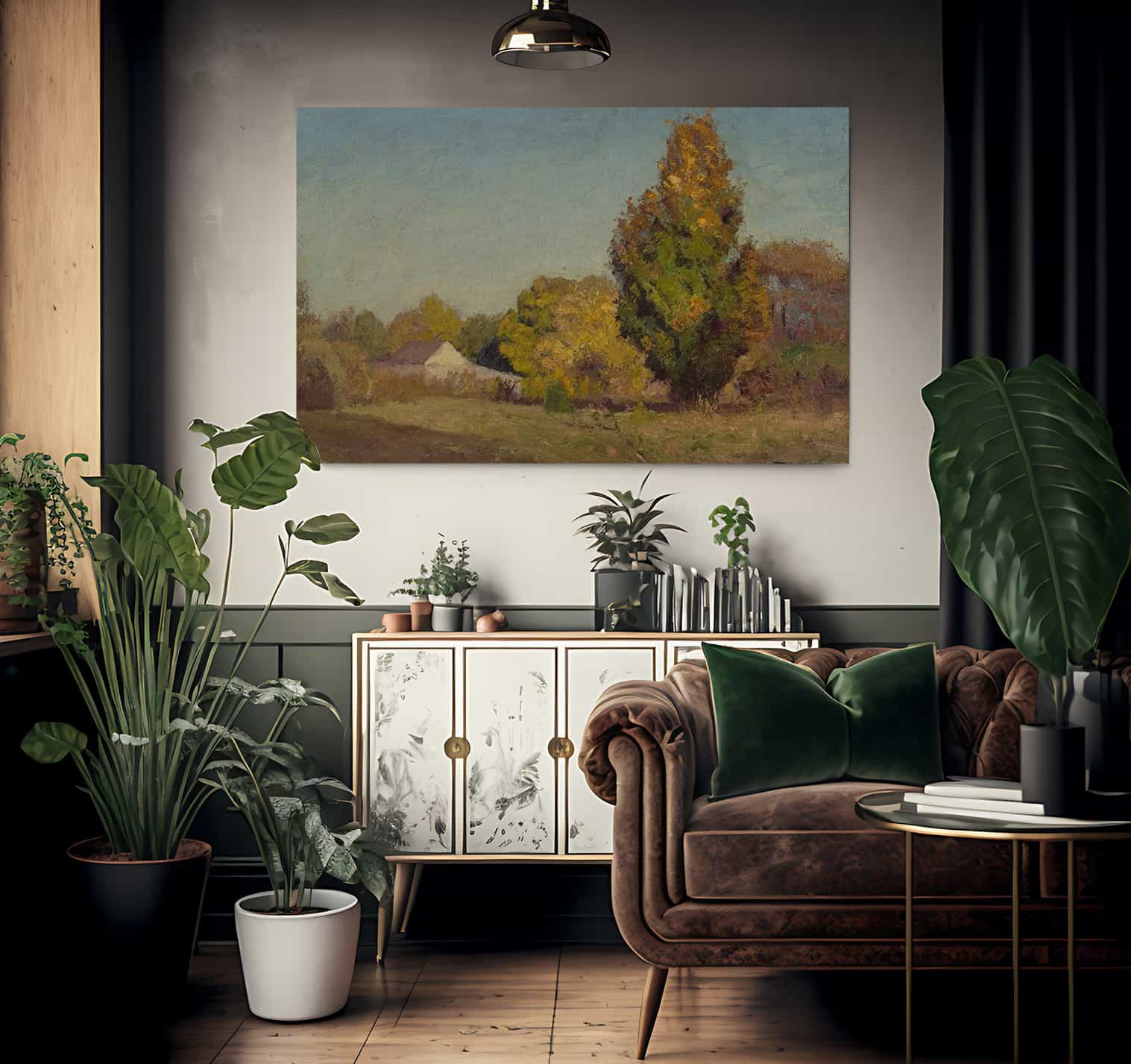 Autumn Scene By Theodore Clement Steele - Image 2