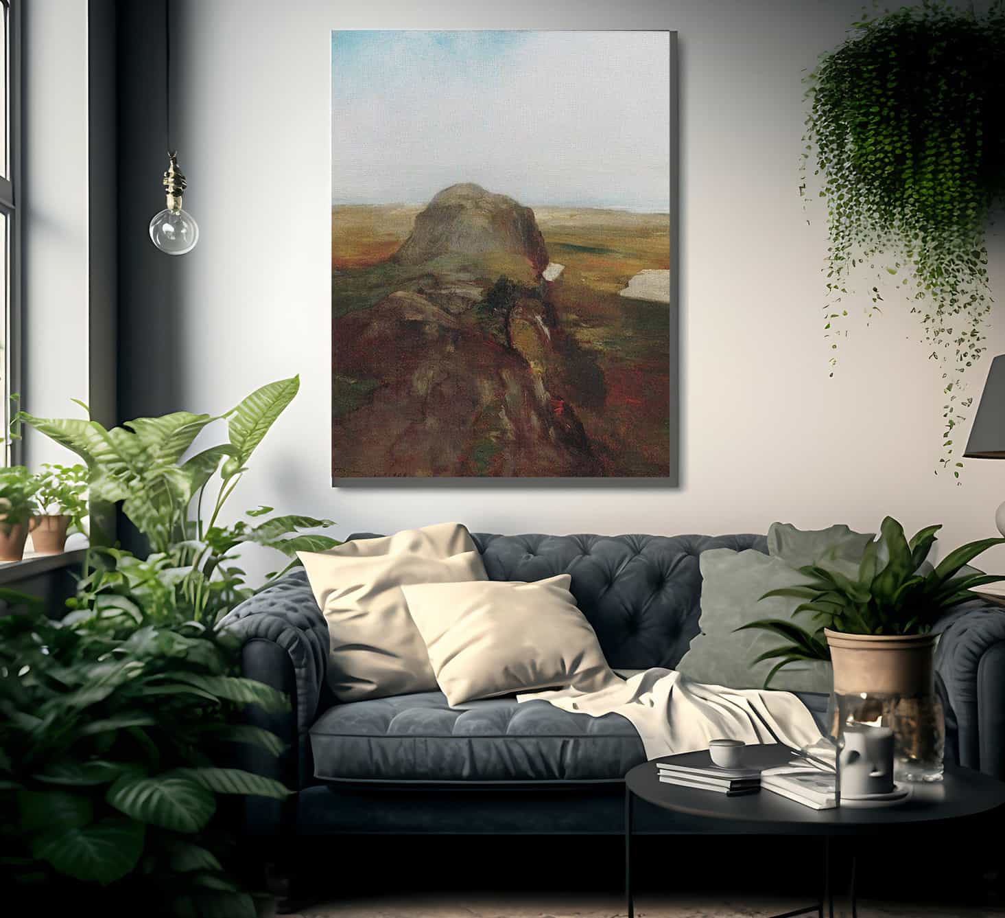 Autumn Study View Over Hanging Rock Newport Ri By John La Farge - Image 2